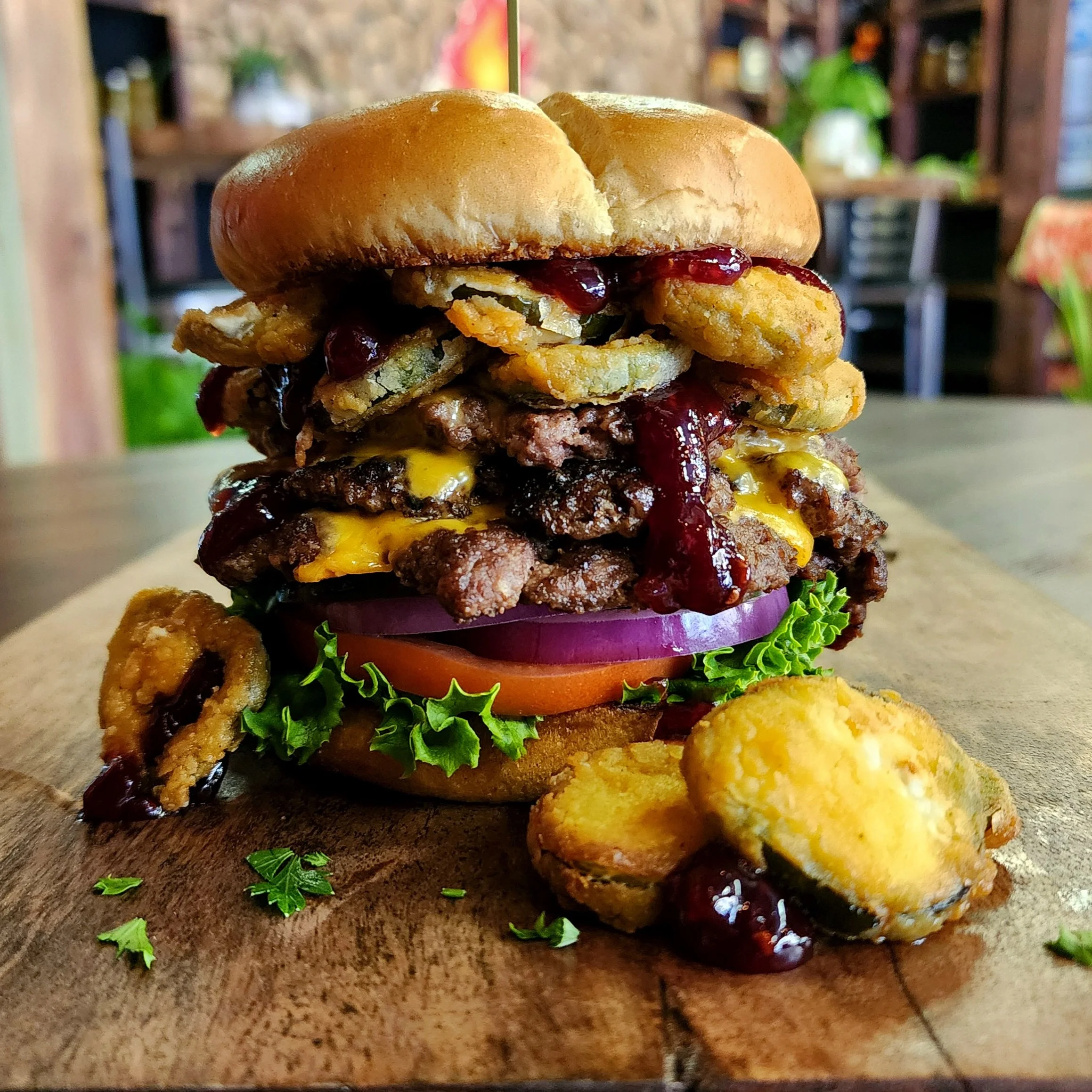 "The Wingo" - Jalapeno Popper Rings & Raspberry Preserves