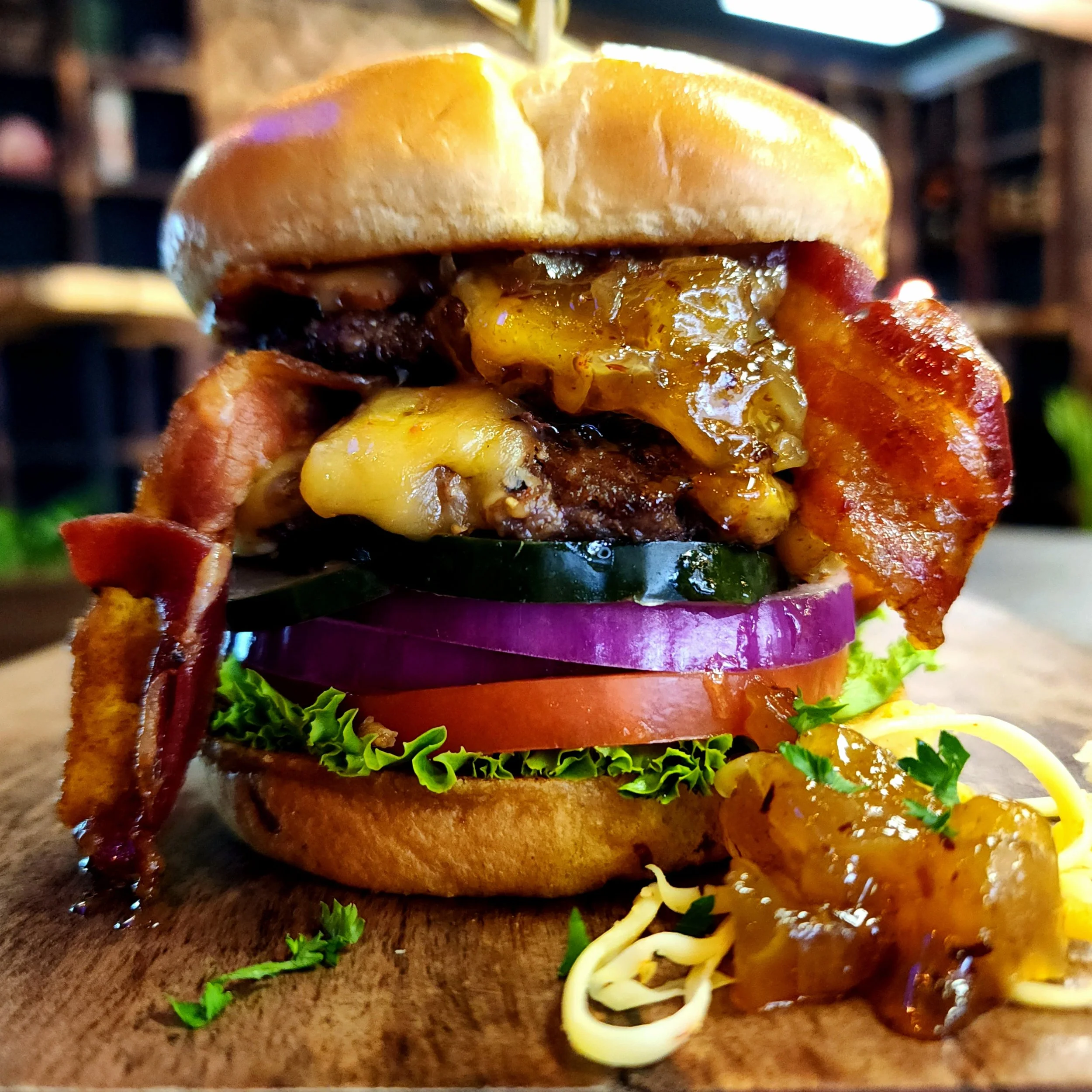 "You're Sticky Icky" - Smoked Gouda & House Made Bacon Jam