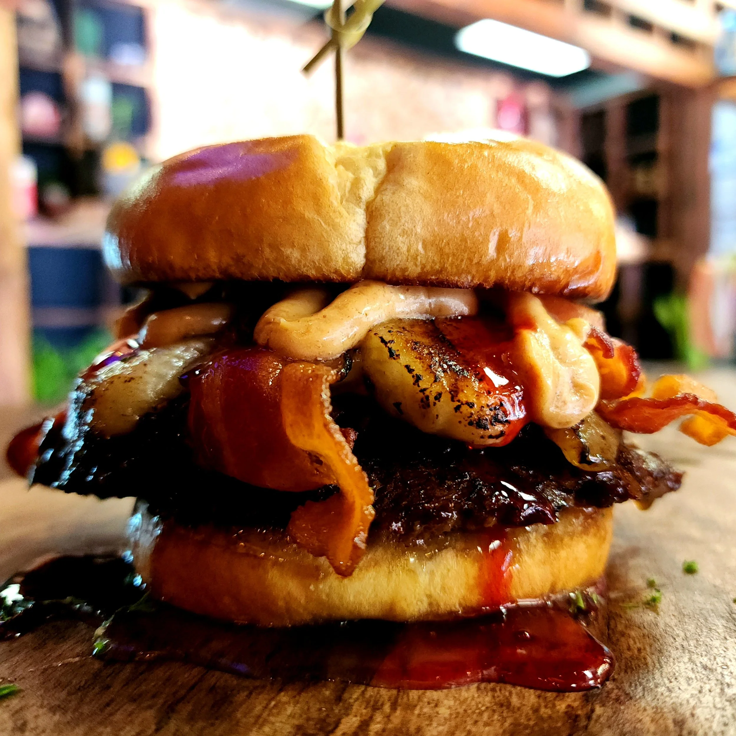 "Elvis" - Bruleed Banana, Peanut Butter Sauce, & Strawberry Preserves