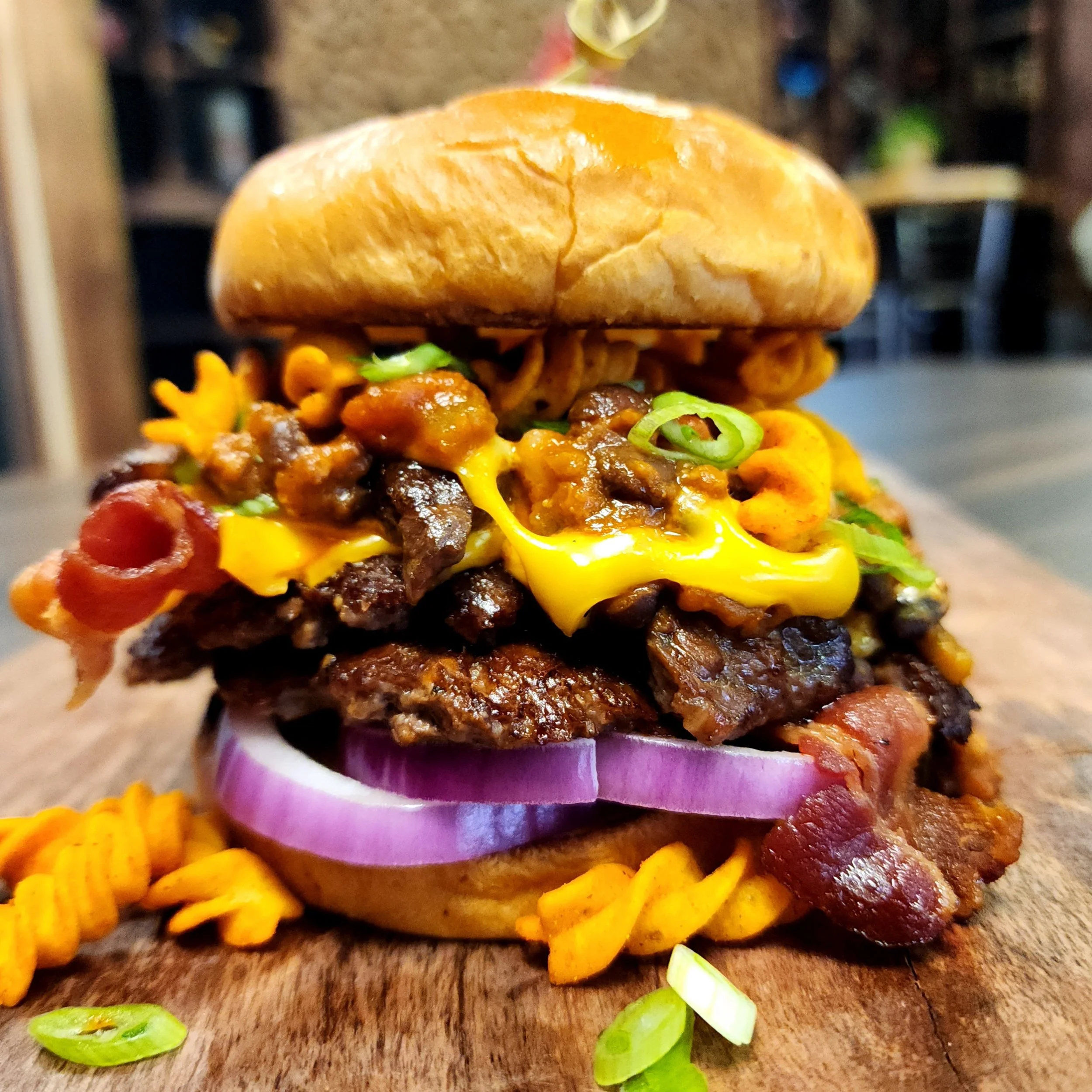 "Frito Smash" - Steak Chili, Frito Twists, & Red/Green Onion