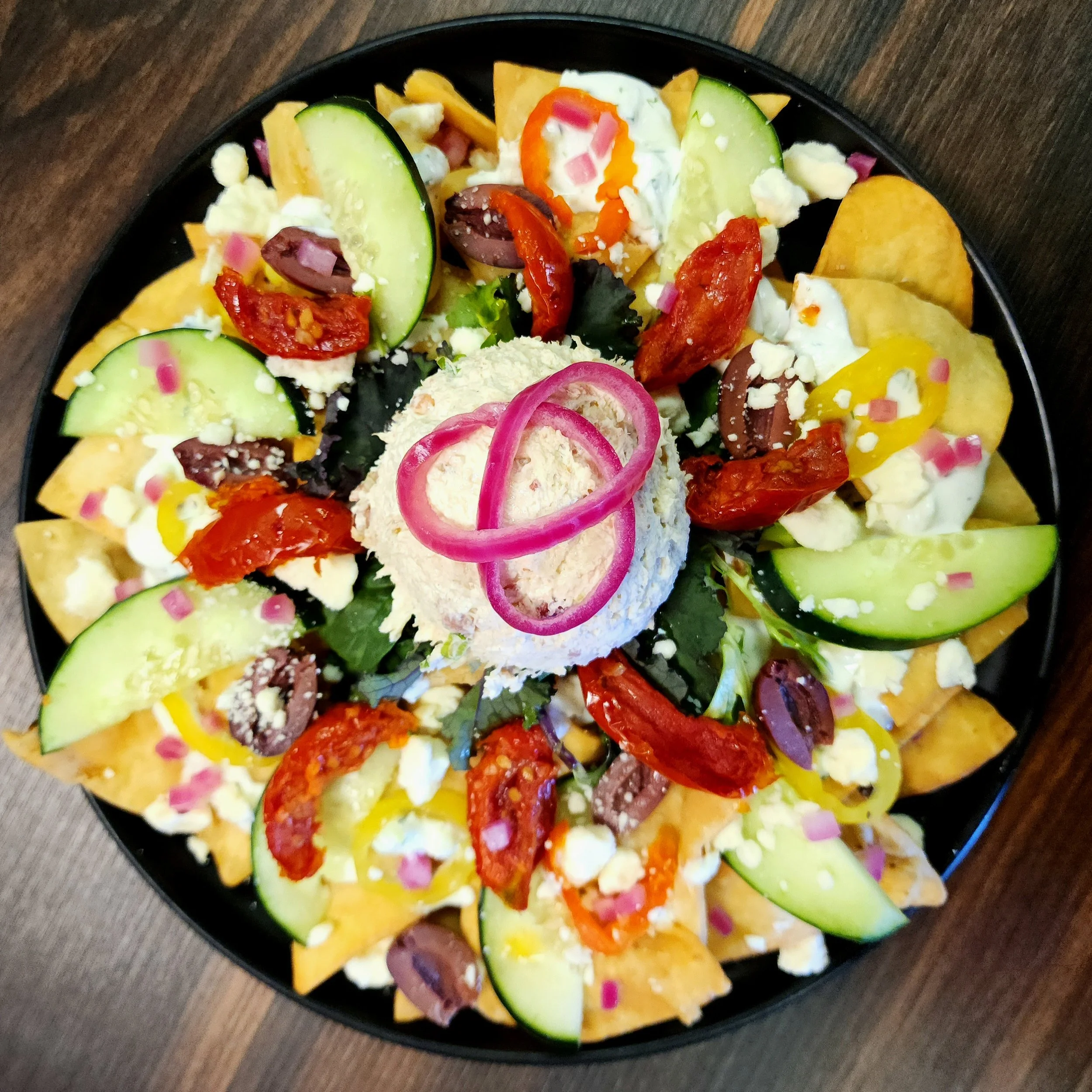 Mediterranean Nachos. 