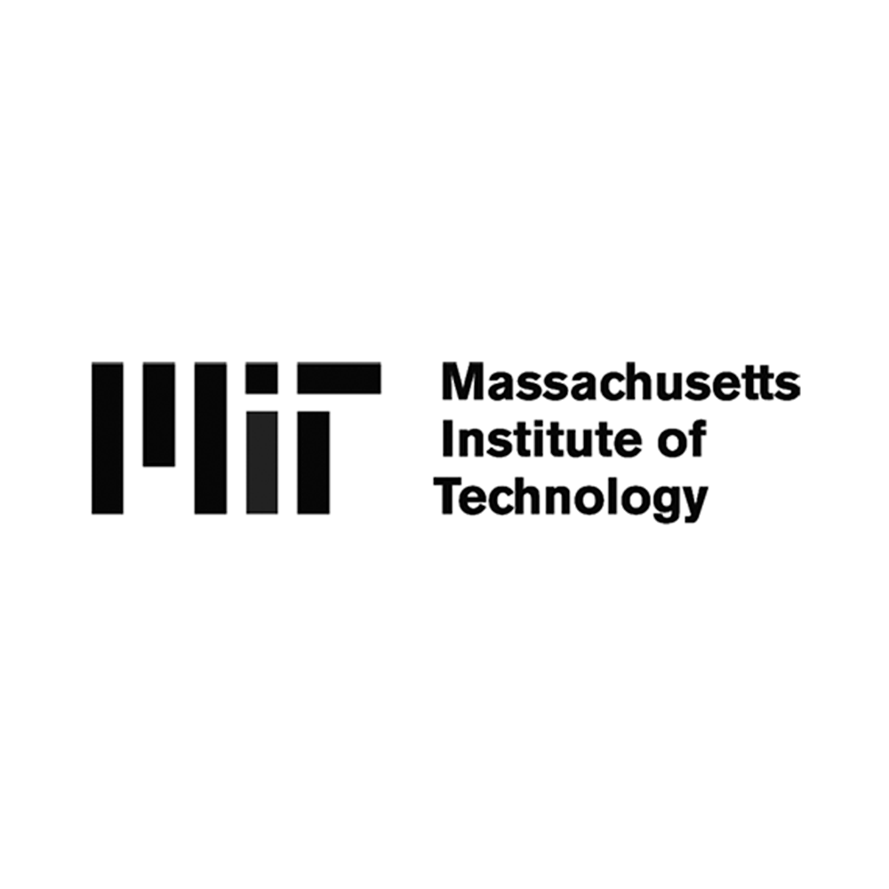 Logo of the Massachusetts Institute of Technology with stylized black text and blocks.