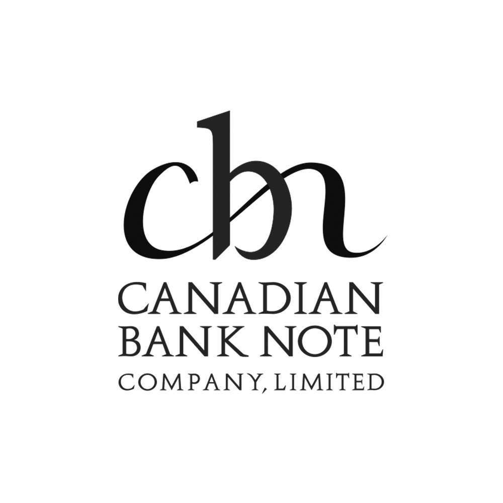 Logo of Canadian Bank Note Company, Limited featuring stylized initials 'cbn' and text beneath reading 'Canadian Bank Note Company, Limited'.