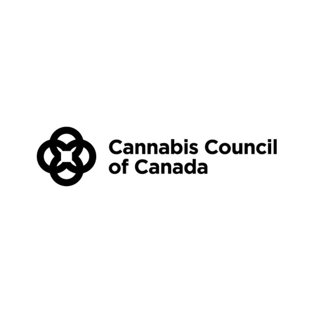 Logo of the Cannabis Council of Canada with a circular interconnected design and bold black text.