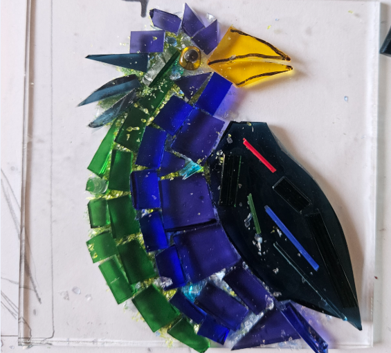Fused Glass Workshop - Before KIln