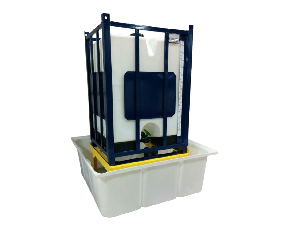  Tote Containment - 1400 Litre Containment Basin with Supply Tote 1400 Litre containment basin with P1200 supply tote. (Copy)