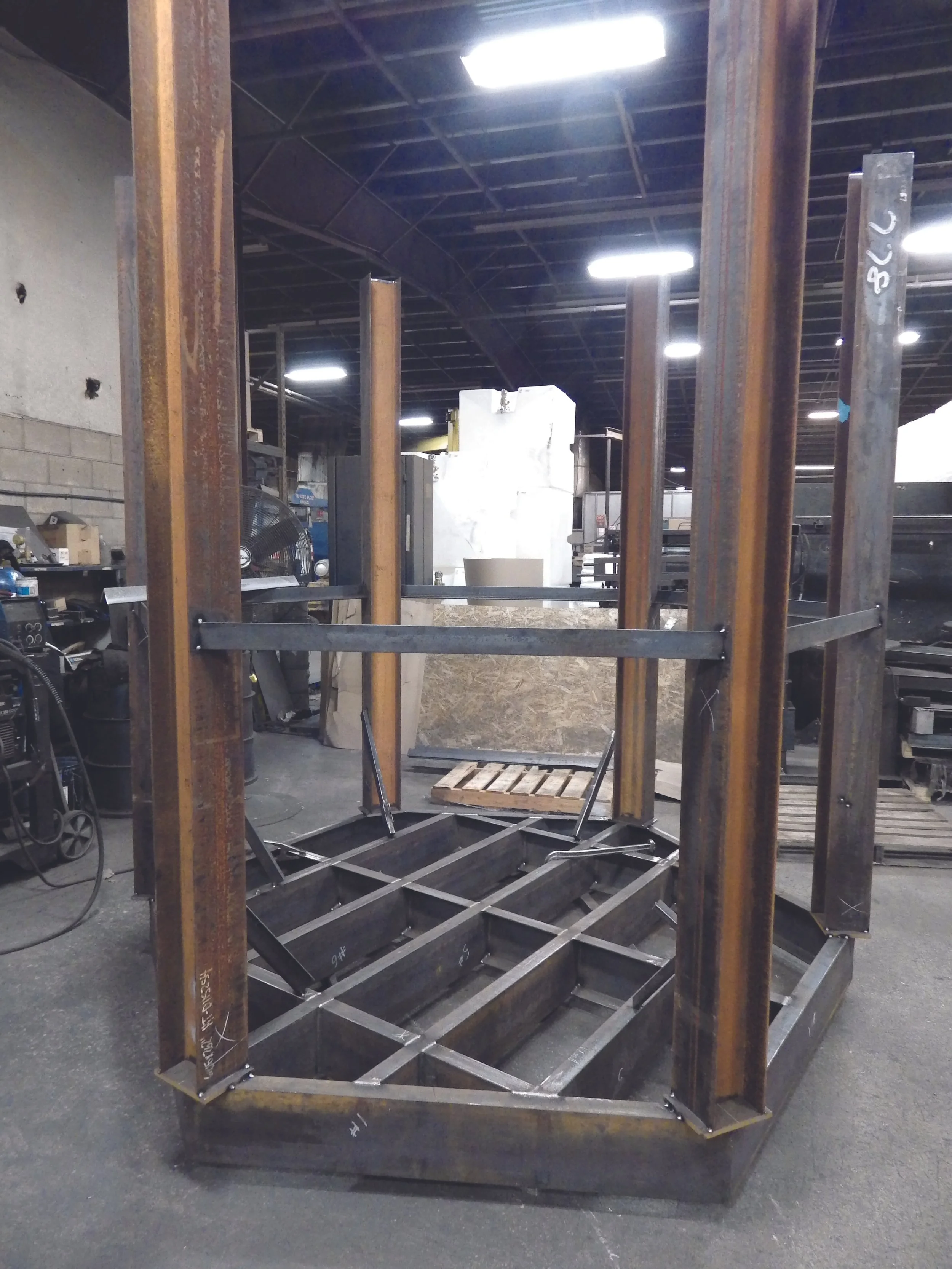 Hawman Container Services Custom Fabricated API 650 Stacked Tank System for Gold Mining Reagent Make Down - Ragent - SS Stacked Tanks 3.jpg