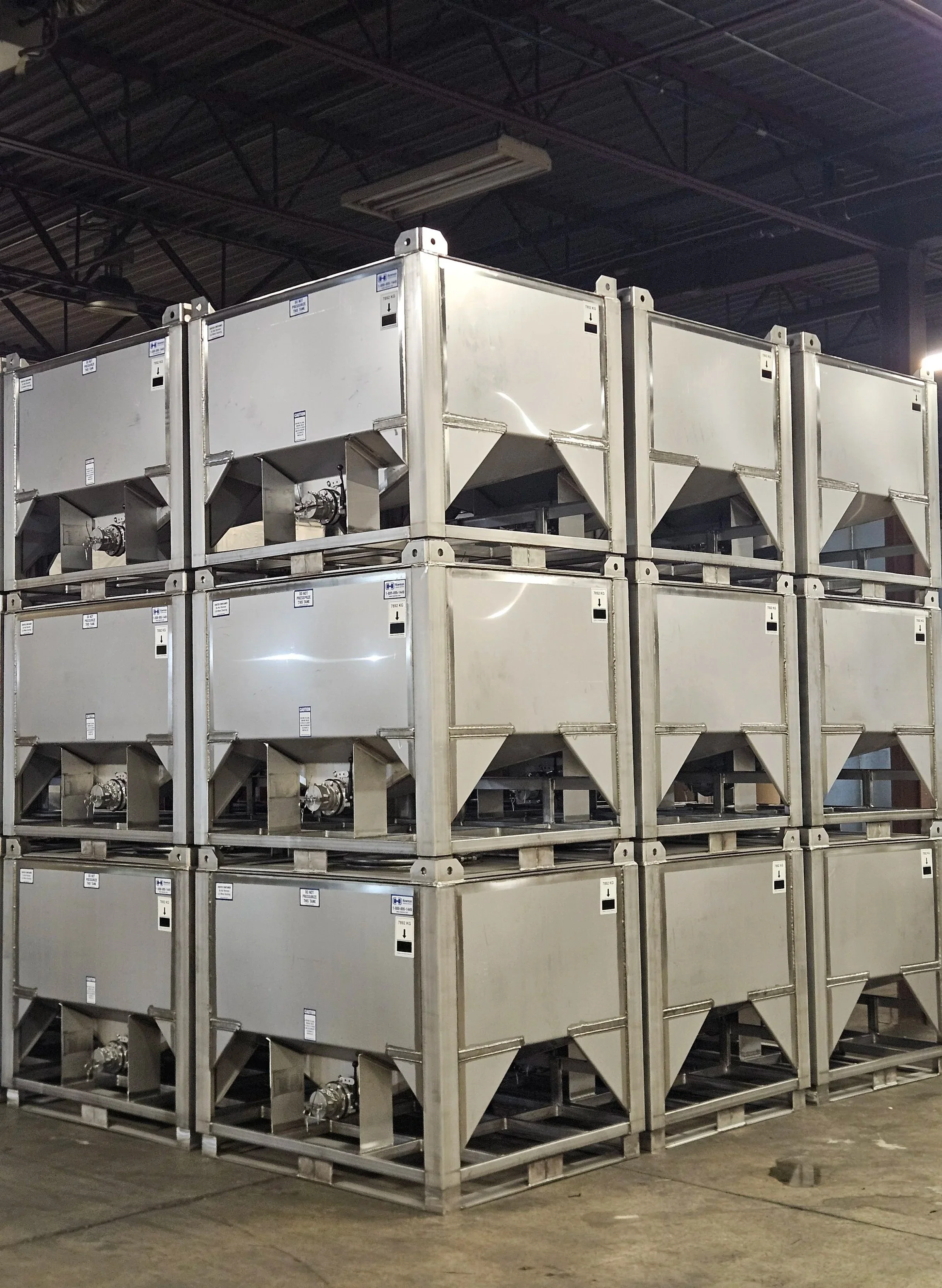 Hawman Container Services - IBC Totes - Stainless Steel Tanks