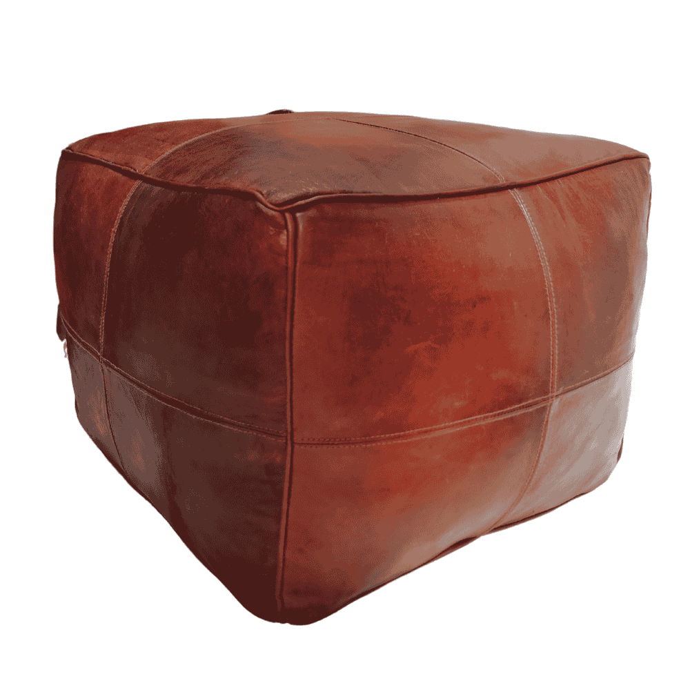 Leather Poufs Caro