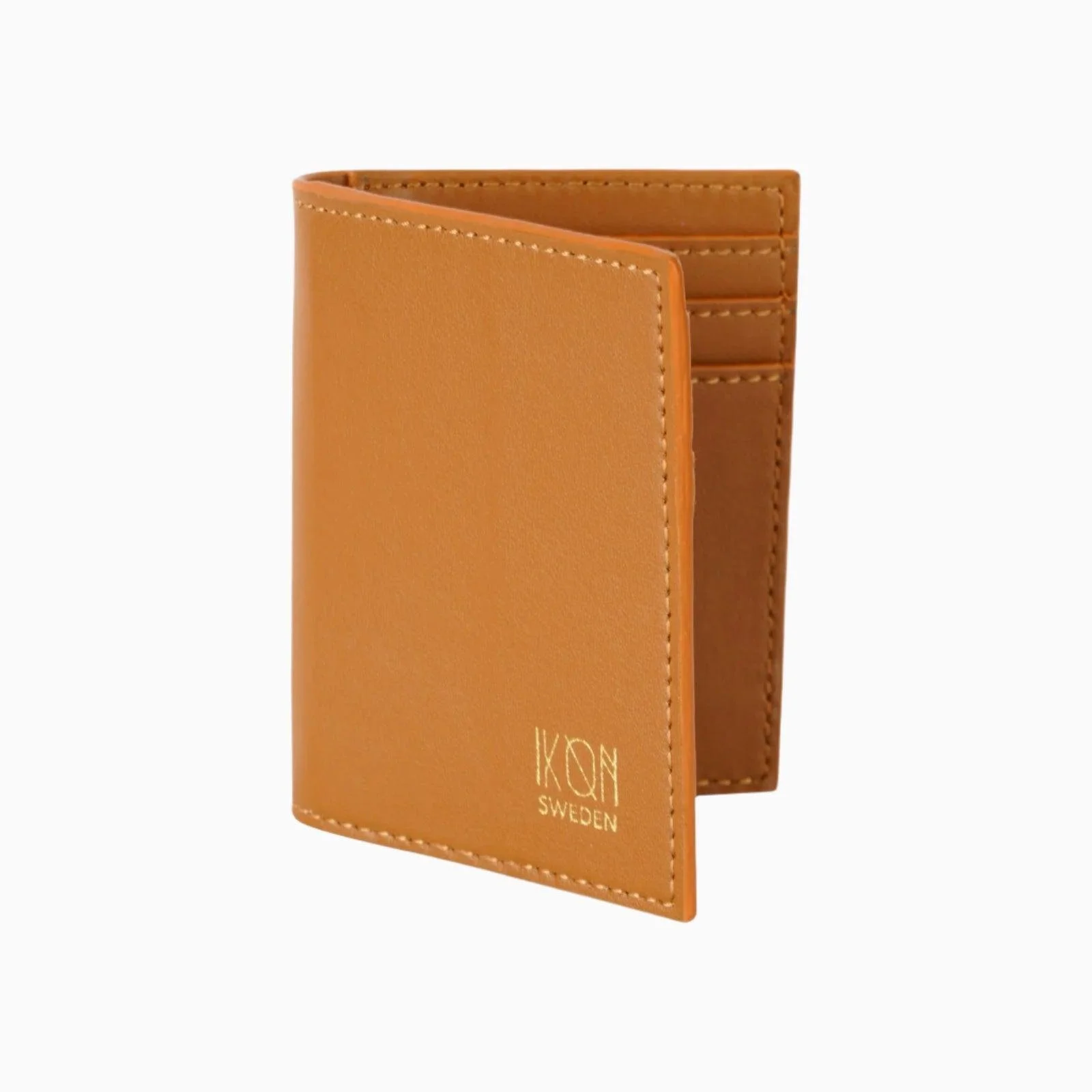 Cactus Leather BiFold Card Wallet - Cognac