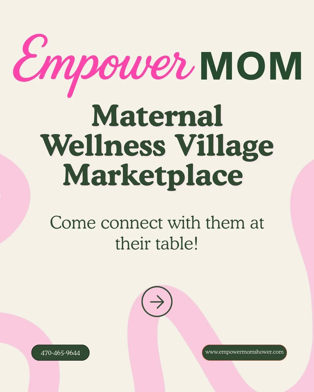 ✨ Explore Our Maternal Wellness Village Marketplace 

EmpowerMOM is more than an event&hellip; it&rsquo;s a village curated just for you.

We are honored to have our Presenting Sponsor, Black Girls Mental Health Foundation, on-site sharing more about