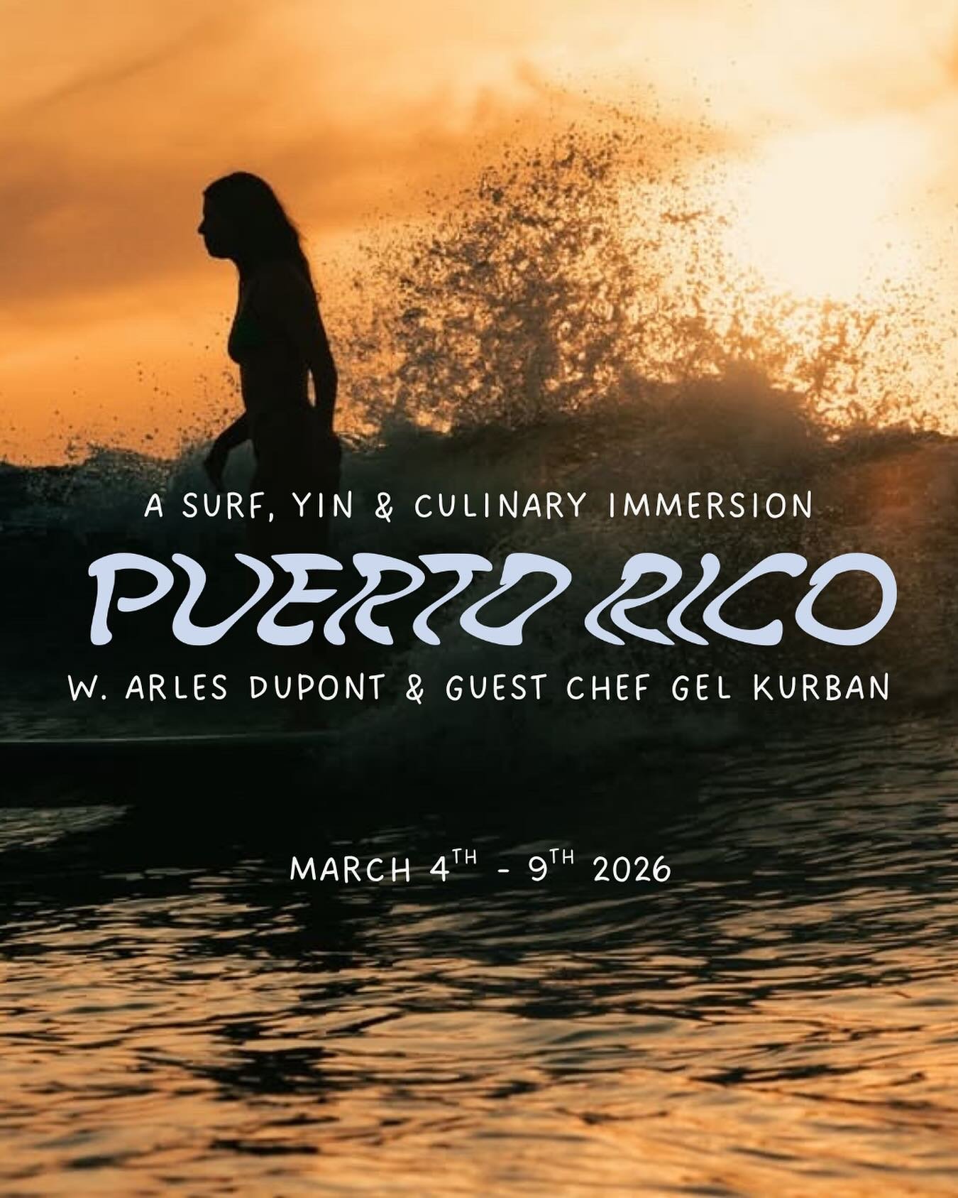 SOLD OUT 

Who is ready to surf, eat amazing food, relax under a palm tree, move slowly, explore the picturesque coastline, and soak in all that Puerto Rico has to offer with @arlesdupont and @ommi_oc ? 

To apply visit the link in the bio or send a 