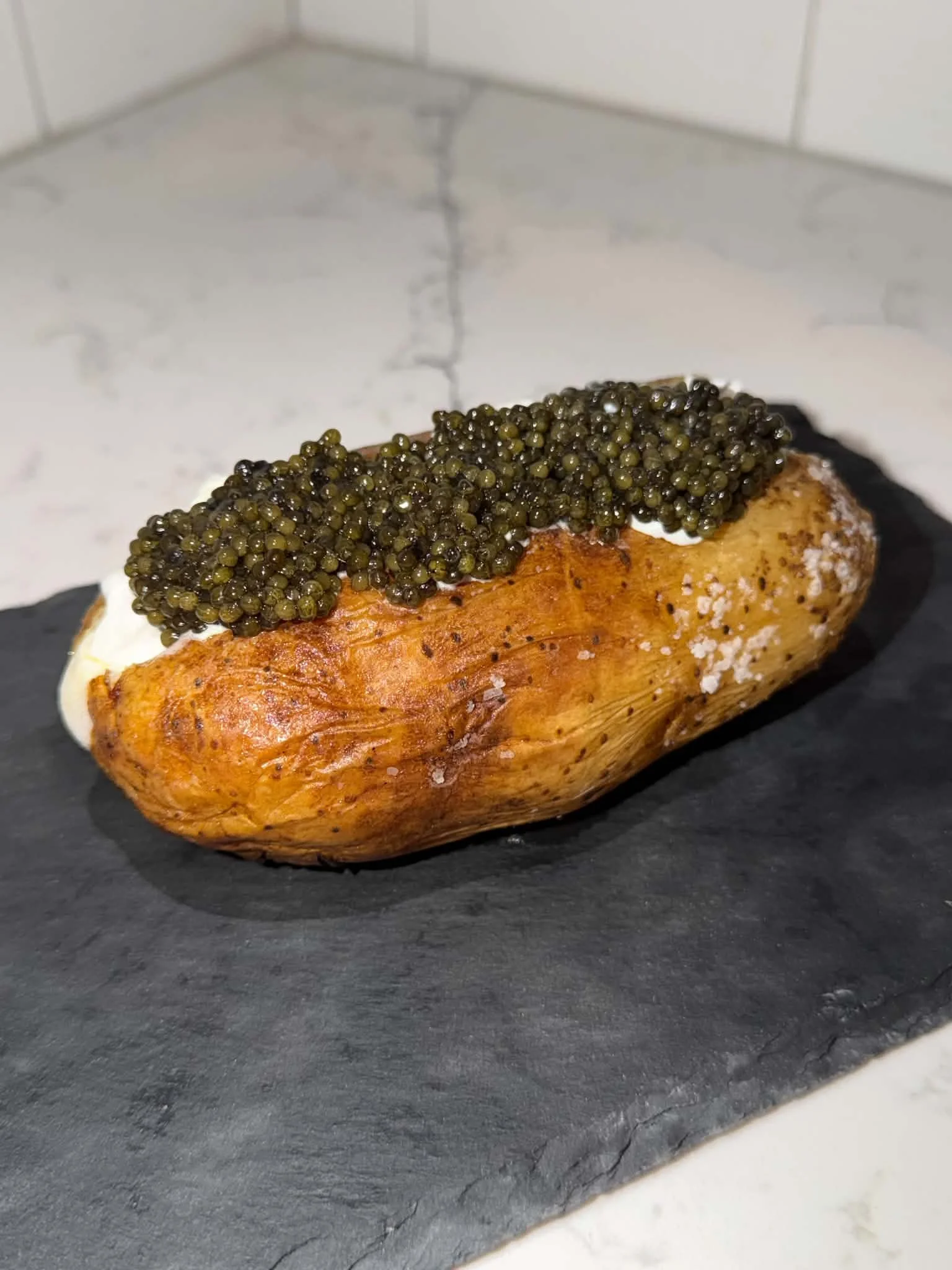 The Ultimate Comfort Food, Elevated: Caviar &amp; Baked Potato Perfection