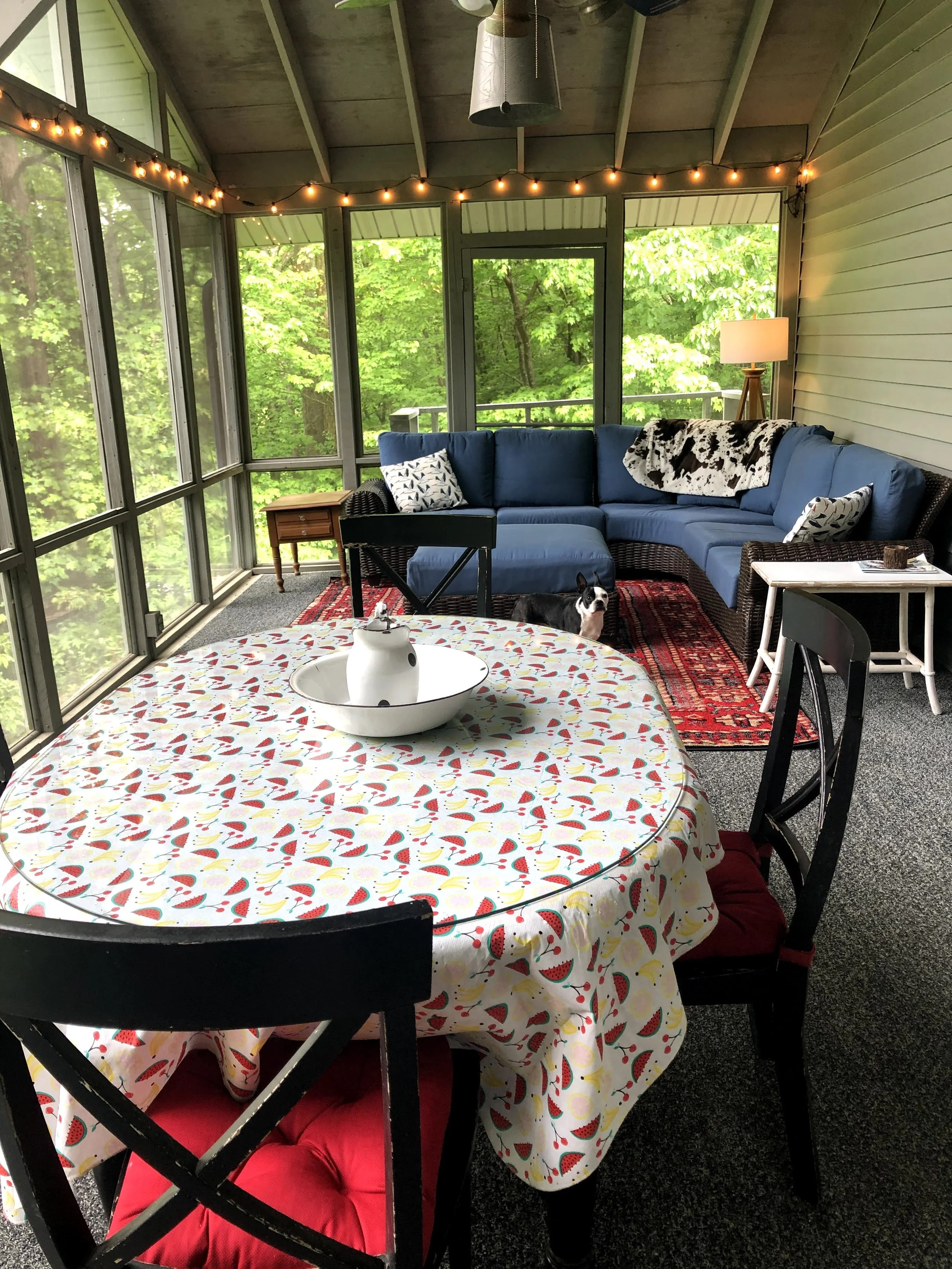 Screen Porch Dining 