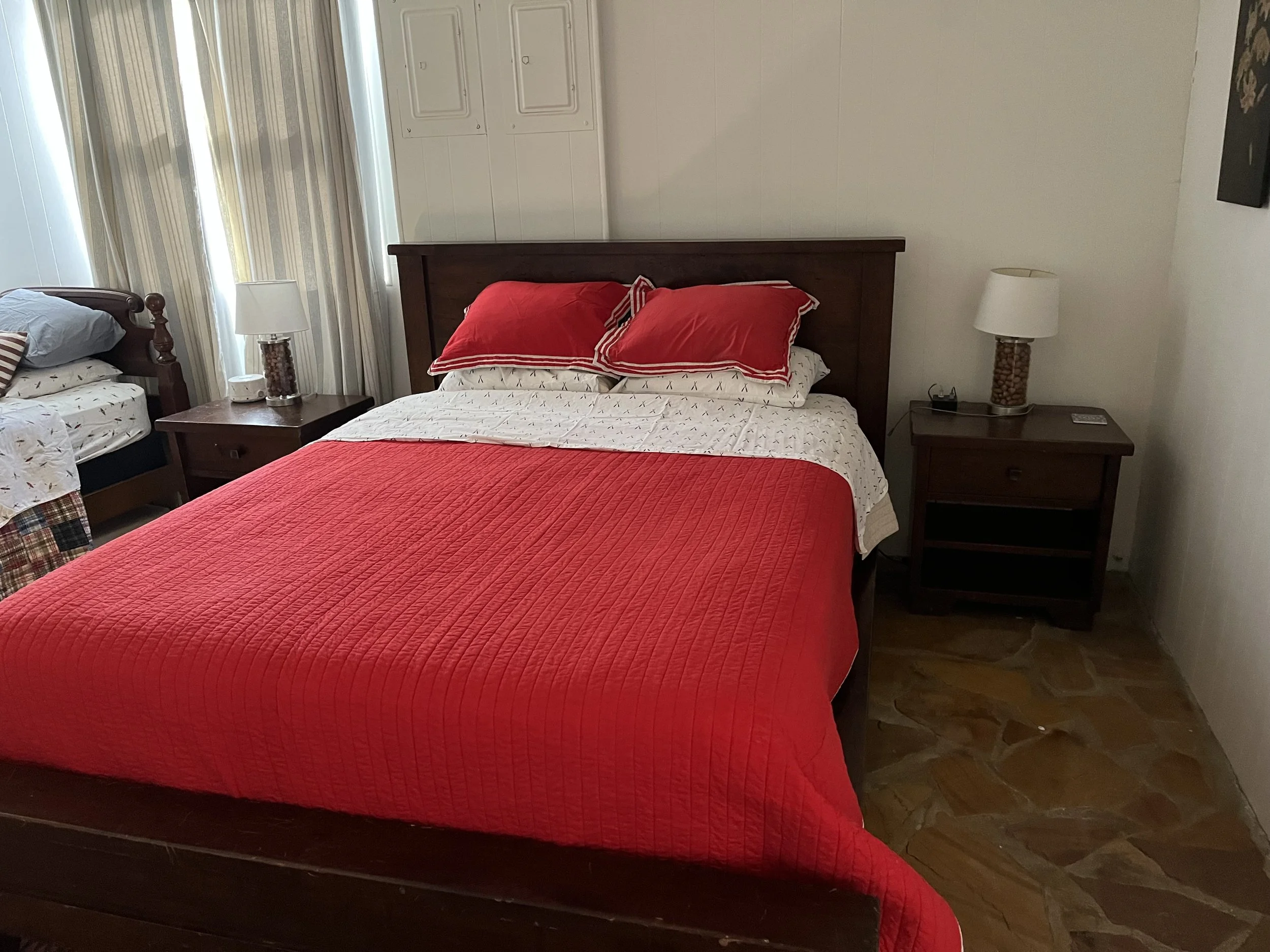 Bedroom 4 of 4 - Downstairs (Queen + 2 Twins)
