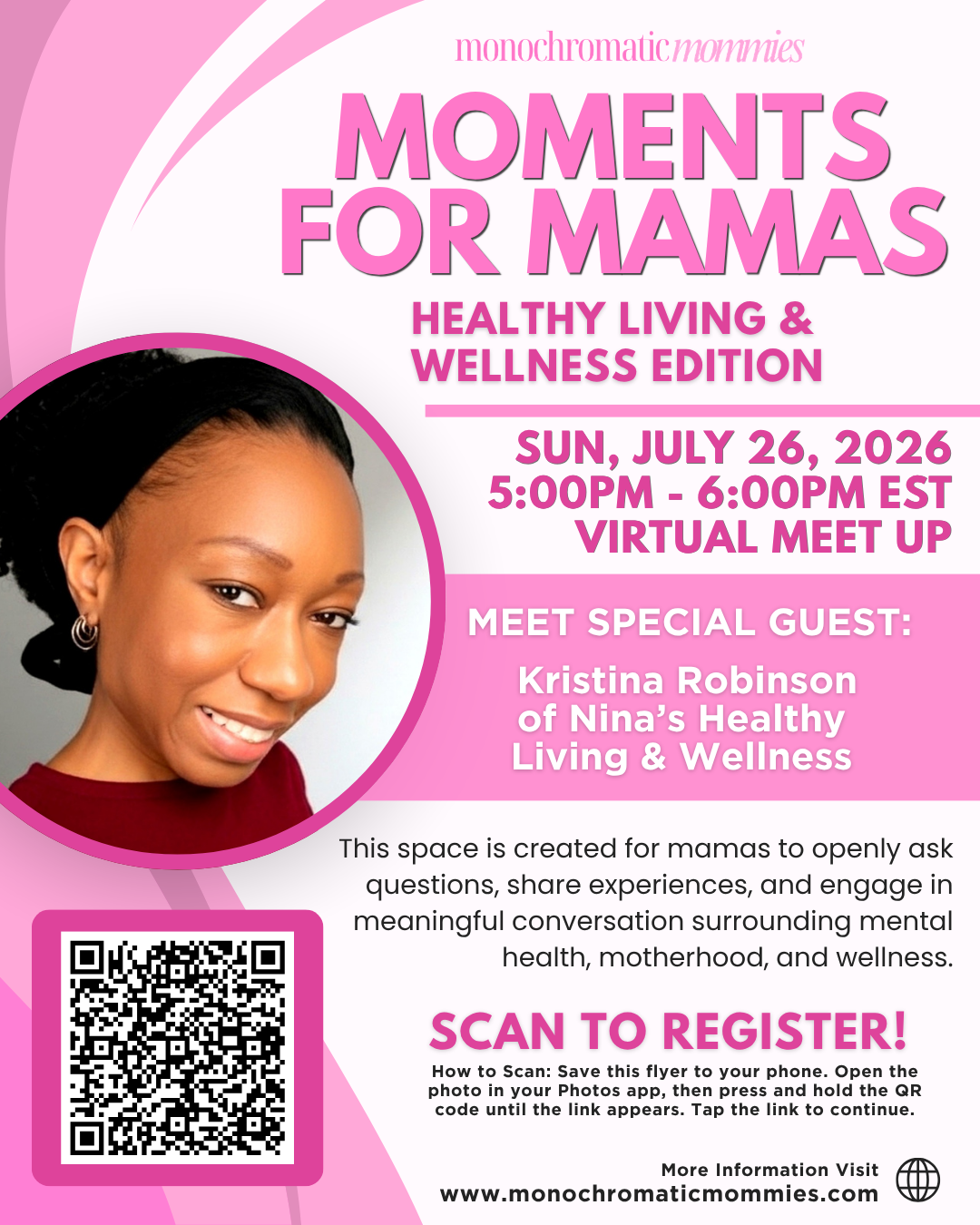 Moments for Mamas: Healthy Living & Wellness Edition w/ Kristina Robinson 