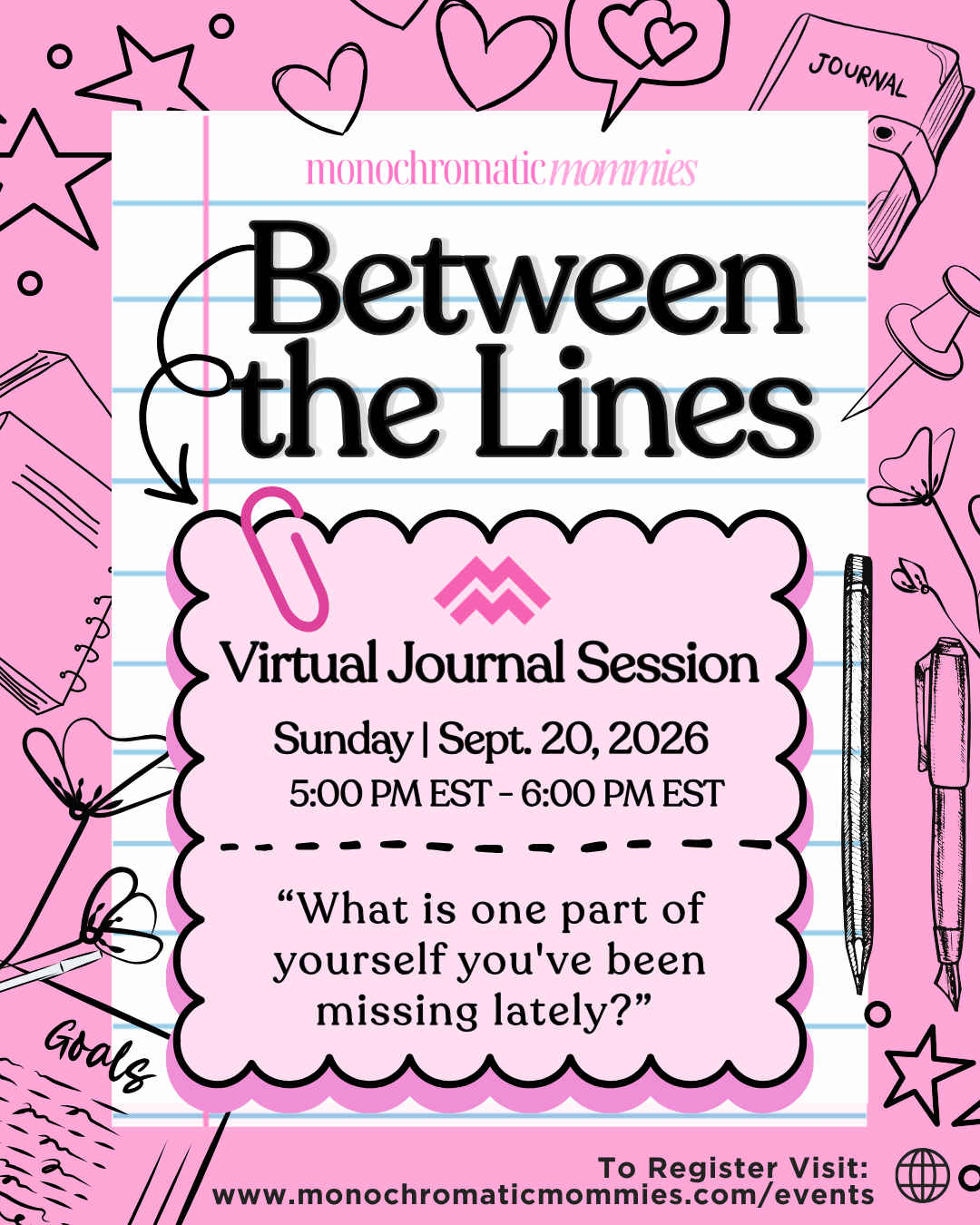 Between the Lines - Virtual Journal Session: Coming Back to You