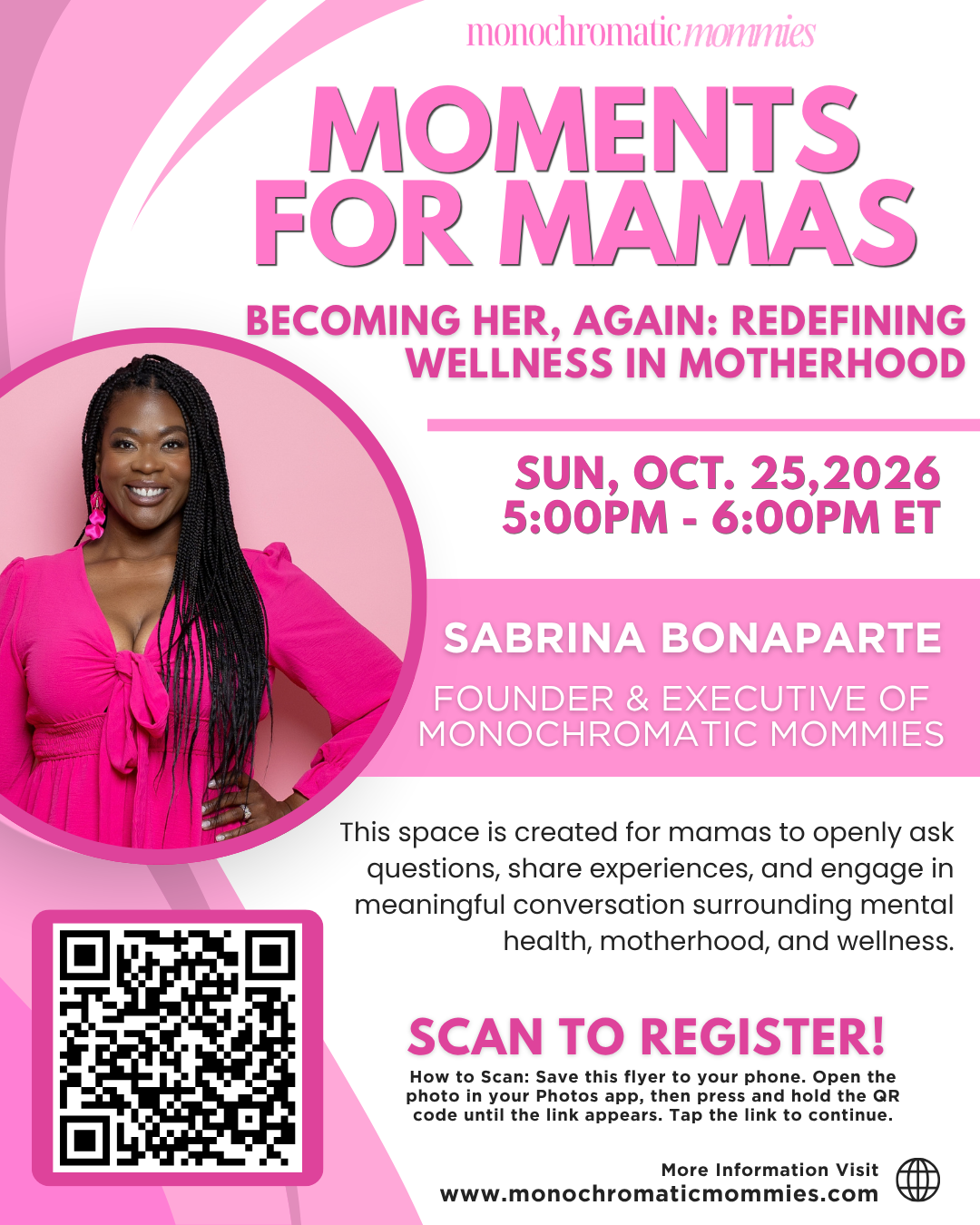 Moments for Mamas: Becoming Her, Again 