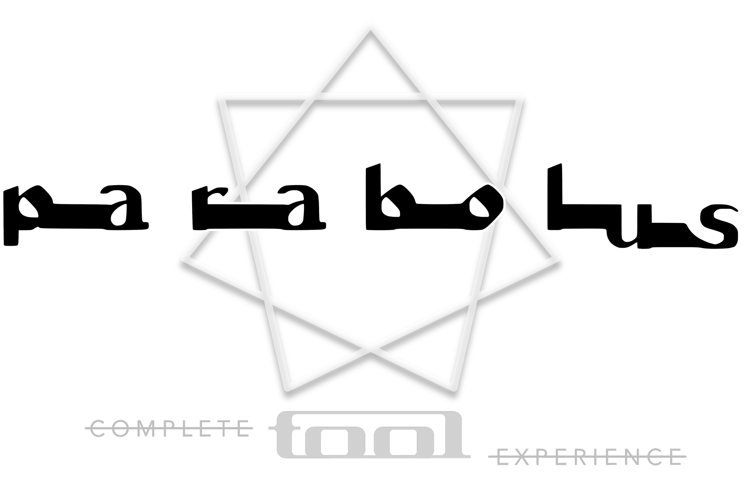 Neon-style logo with the words 'paranormal' and 'complete tool experience' and a geometric star in the background.