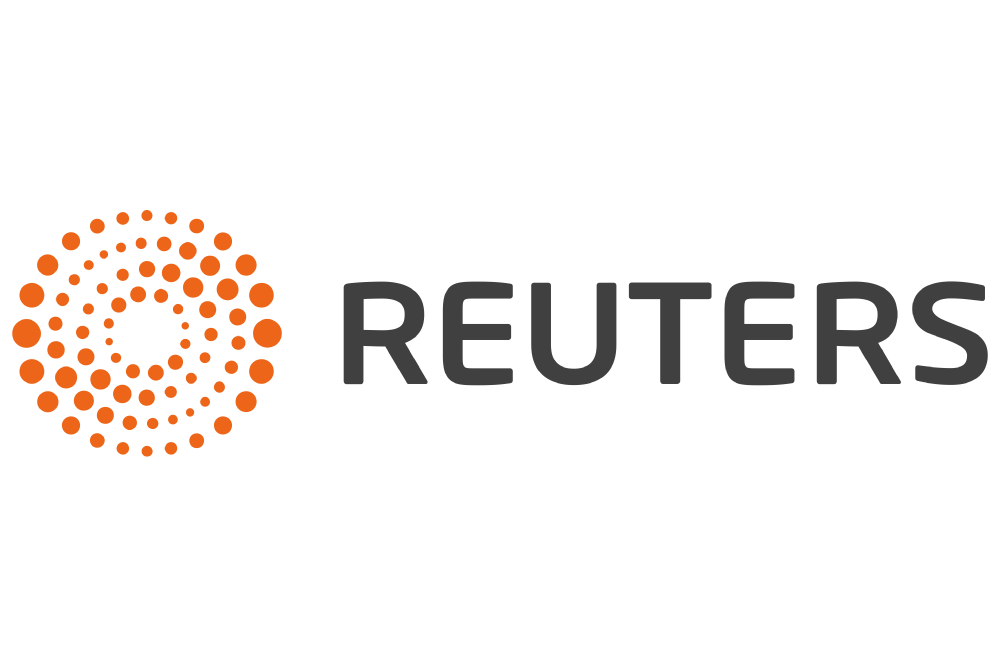 Reuters logo with orange circular design and black text on a white background.