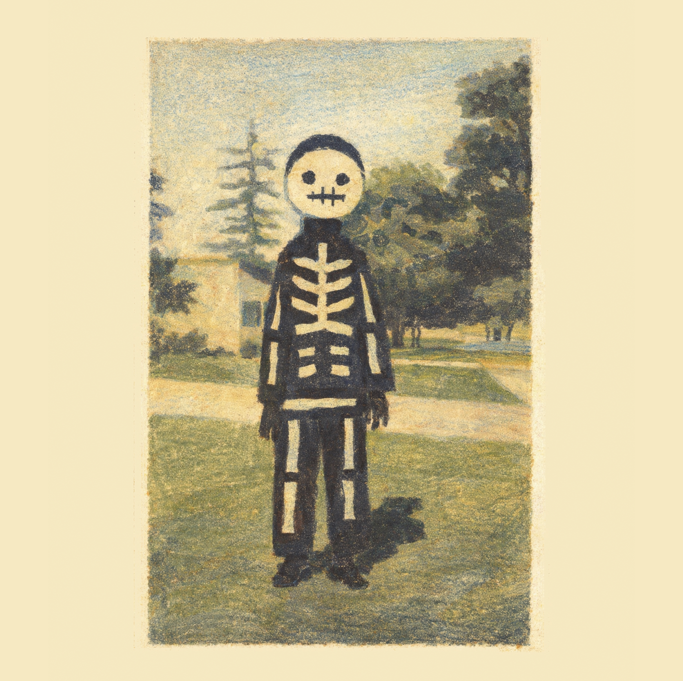 October Boy (2025) — Hybrid mixed media image