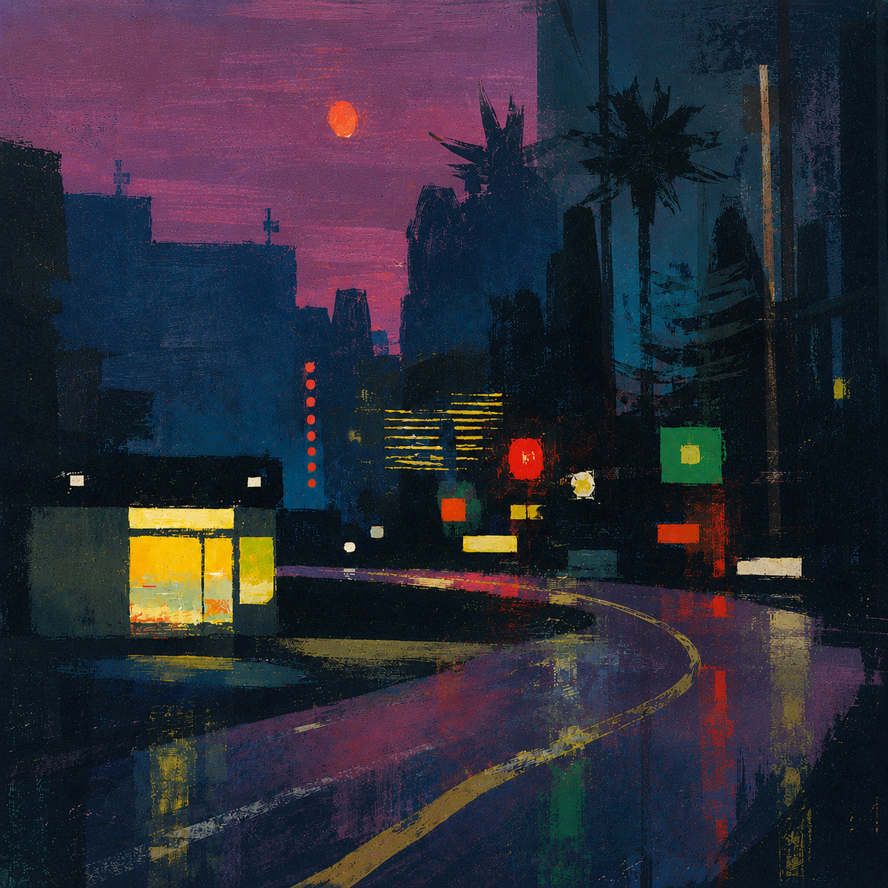 Road Trance (2026) — Mixed media work