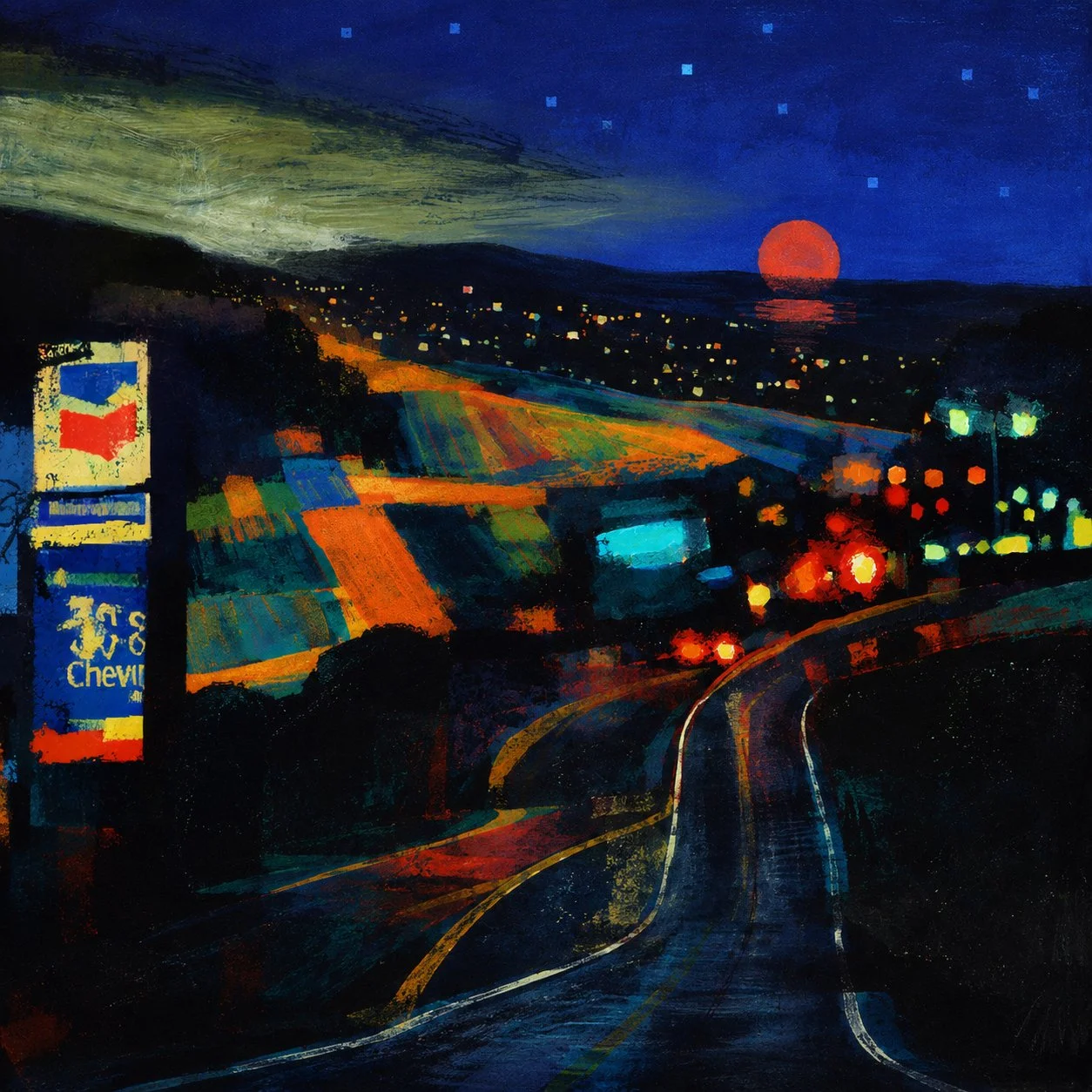 American Twilight (2026) — Mixed media work

