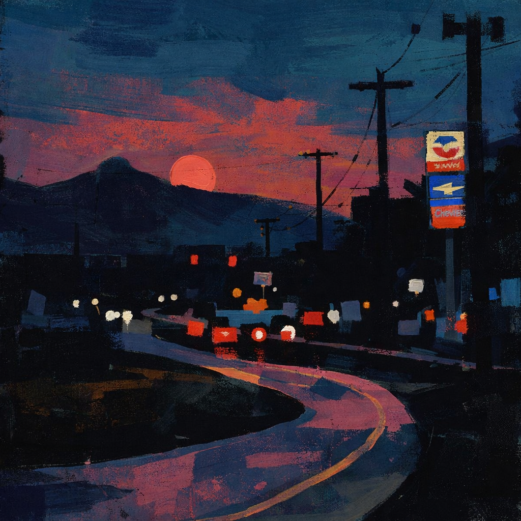 Just Passing Through (2026) — Mixed media work