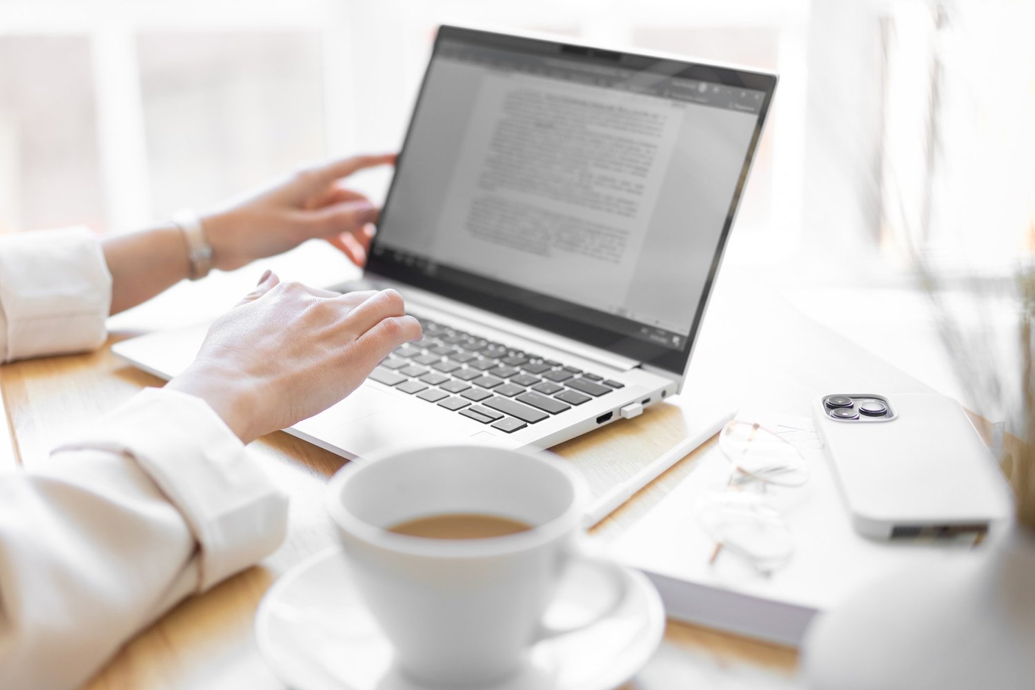 Southern Ledger consultant reviewing organized financial reports with a business owner