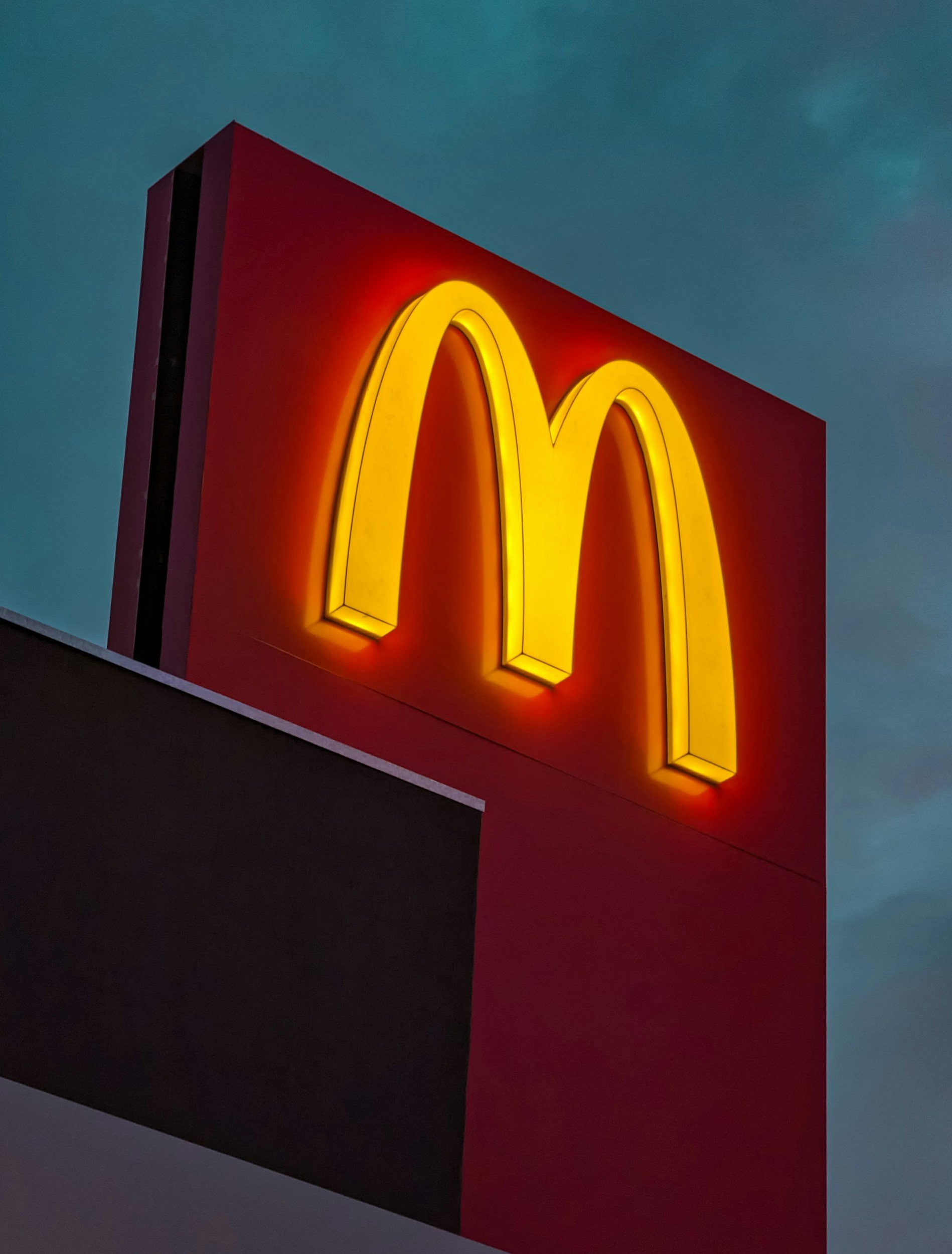 McDonald's golden arches on restaurant