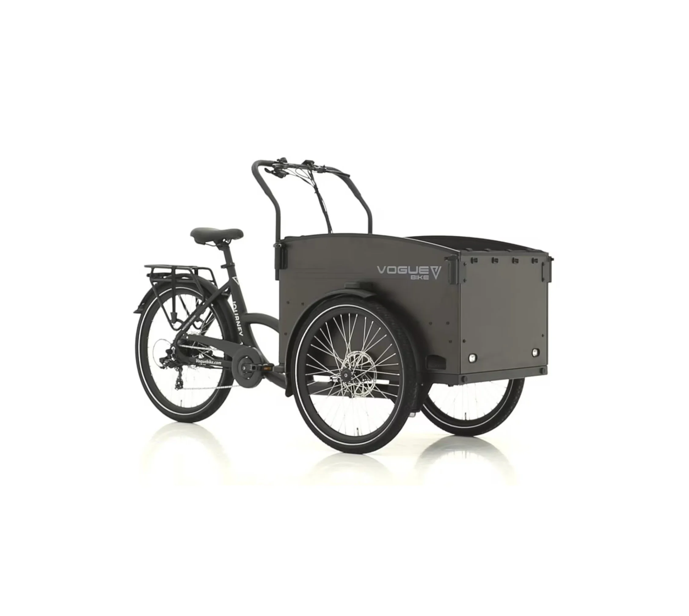 Vogue Lådelcykel Journey-S Matt Svart