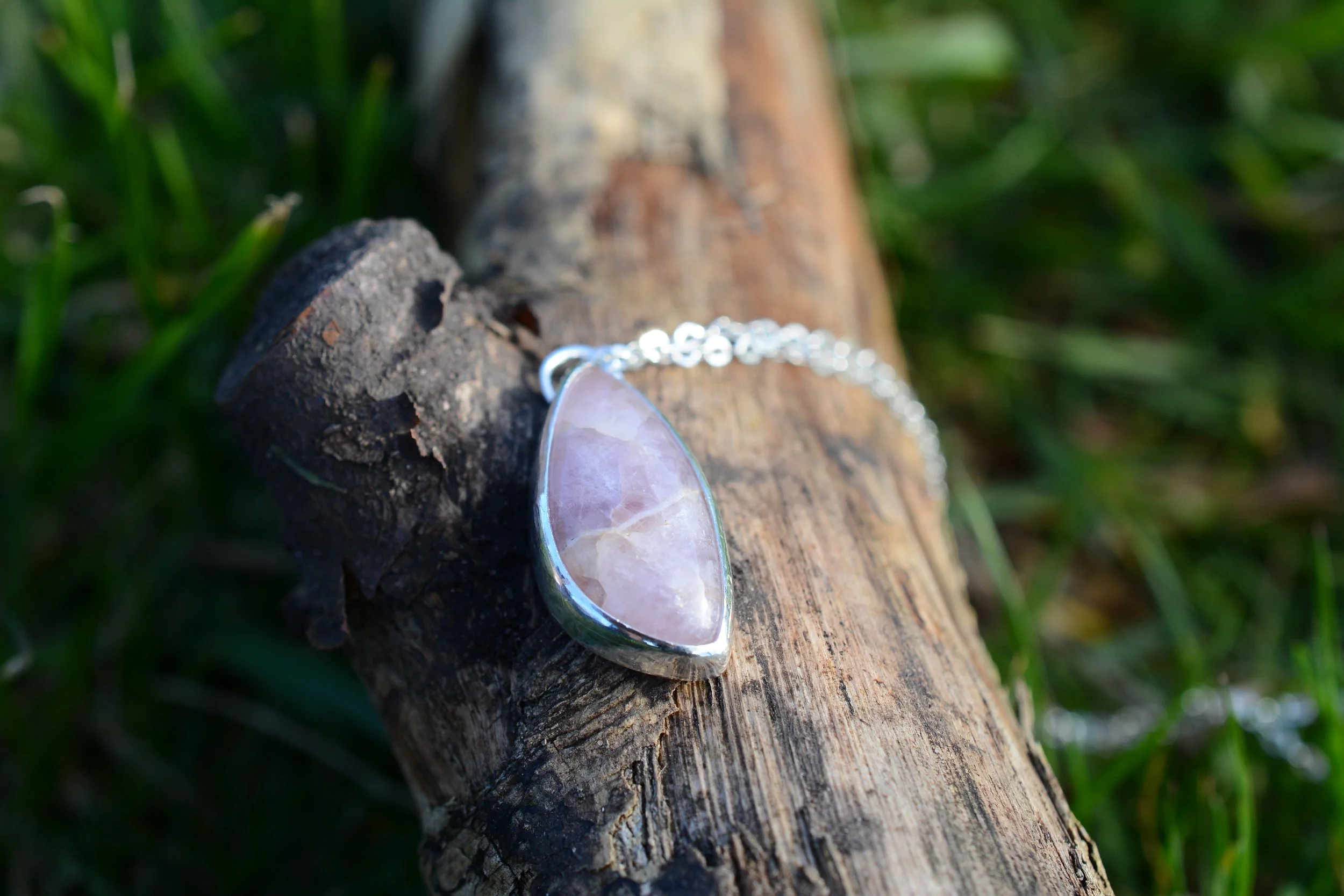 Heather Sky Scottish Amethyst Silver Pendant
