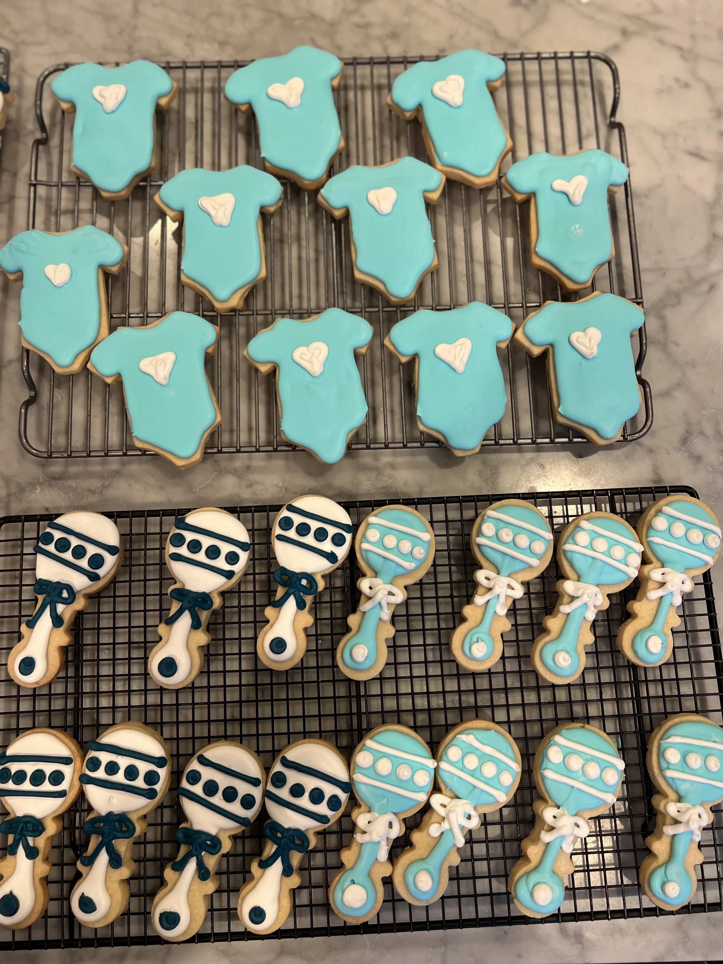 Decorated Sugar Cookie for Baby Shower