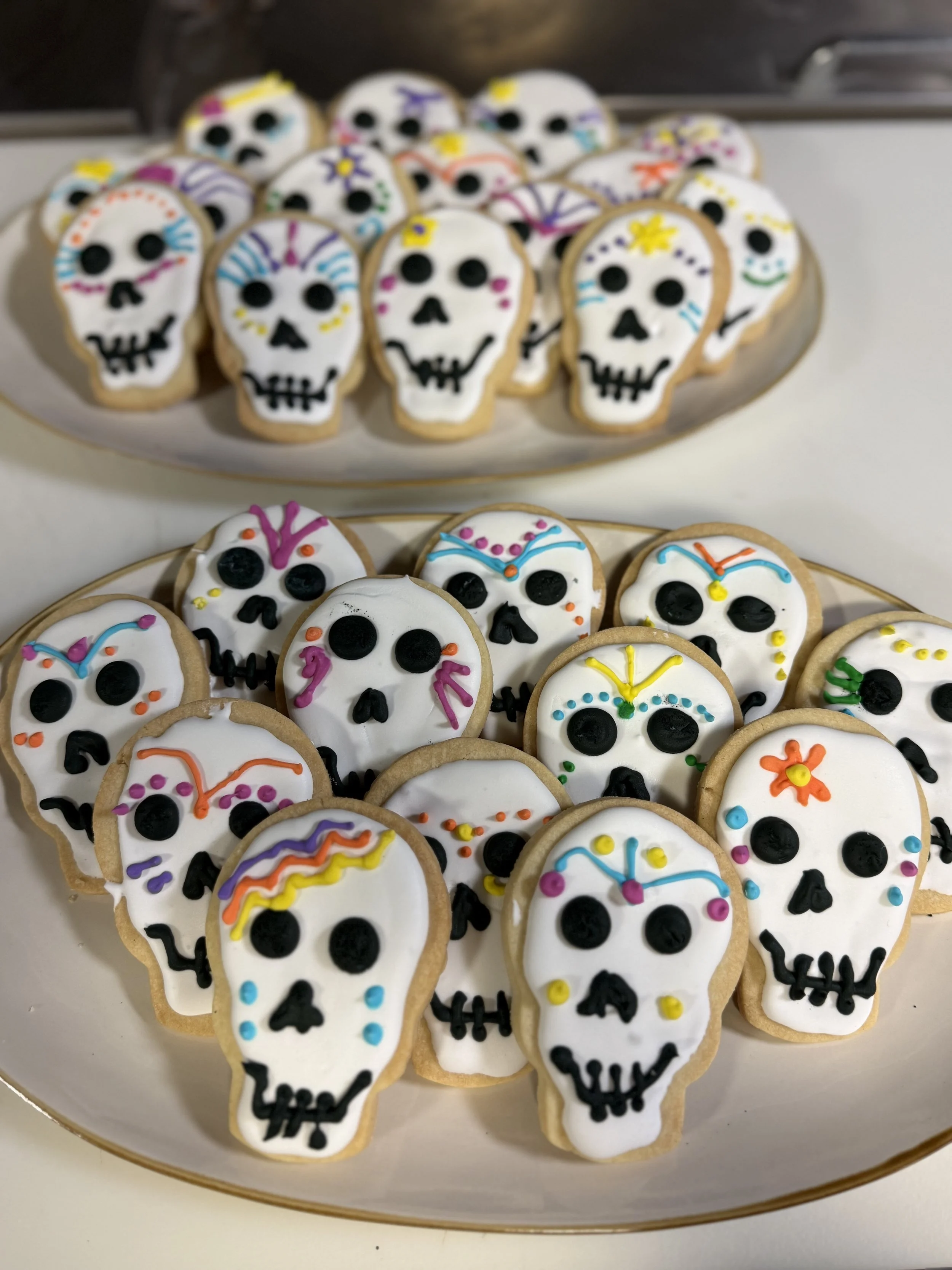 Calavera Dia de los Muertos Decorated Sugar Cookies