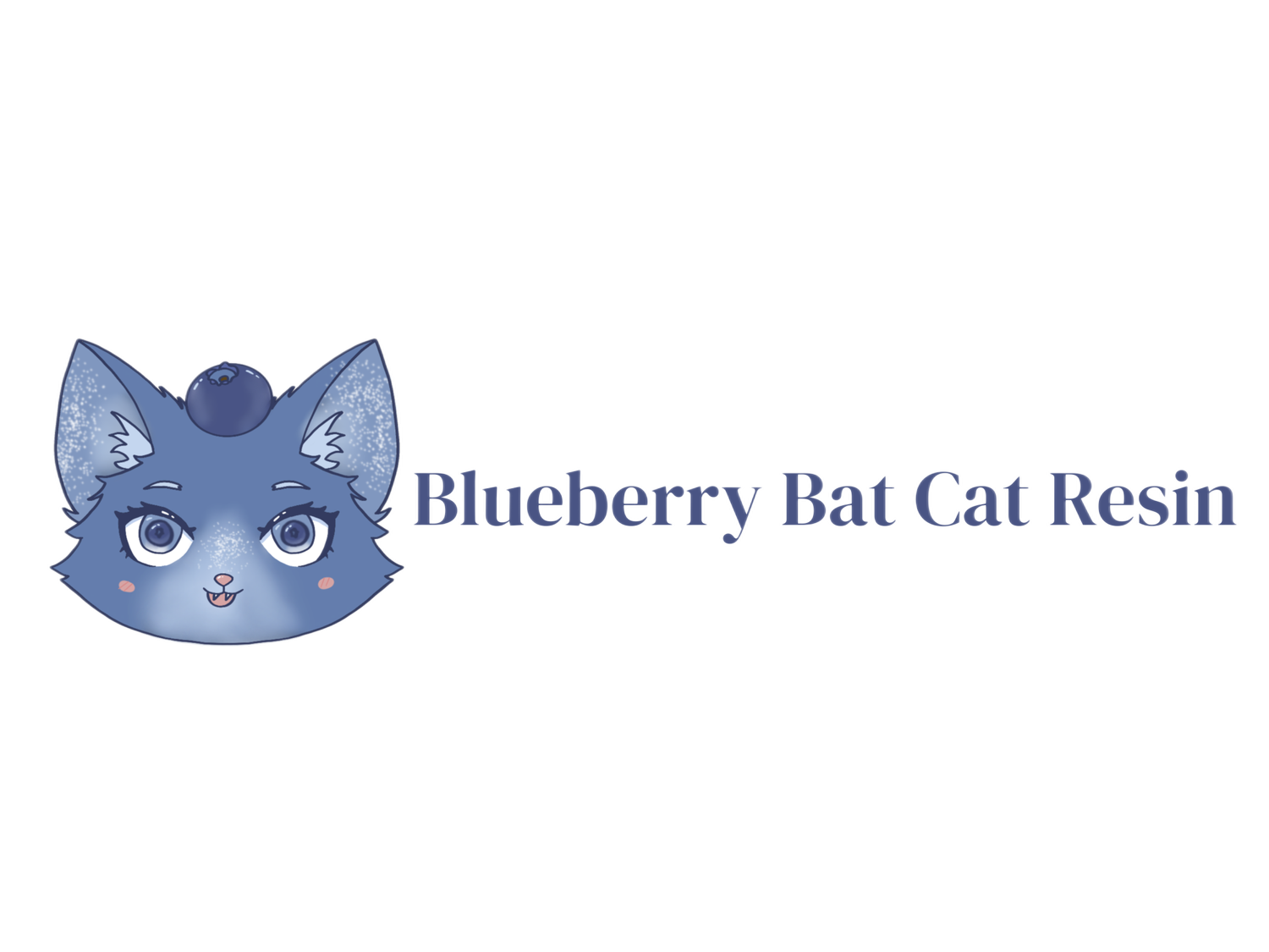 Blueberry Bat Cat Resin