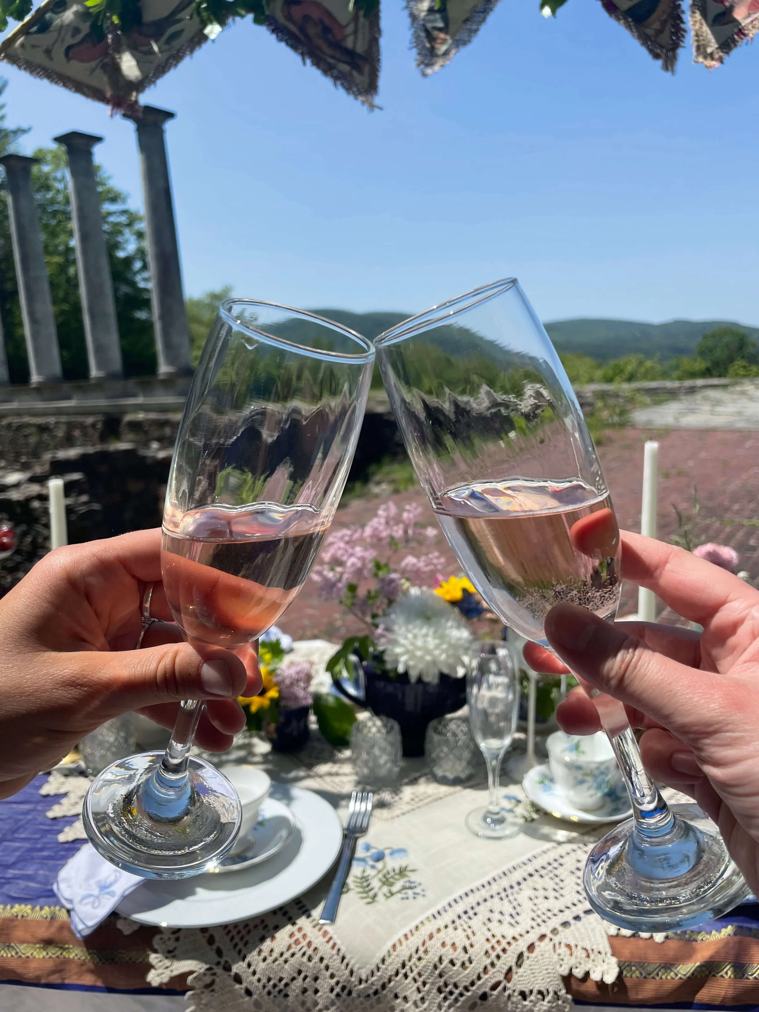 Wine Glasses Clinking