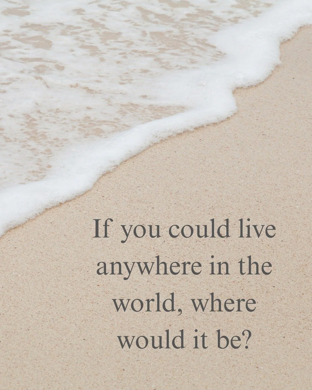 Mine is Florida, and I actually just bought a house there! I am building a house in Venice, which is near Sarasota. It is in a 55+ community, and my mom and I will spend part of the year there. I am so excited about this, and I look forward to moving