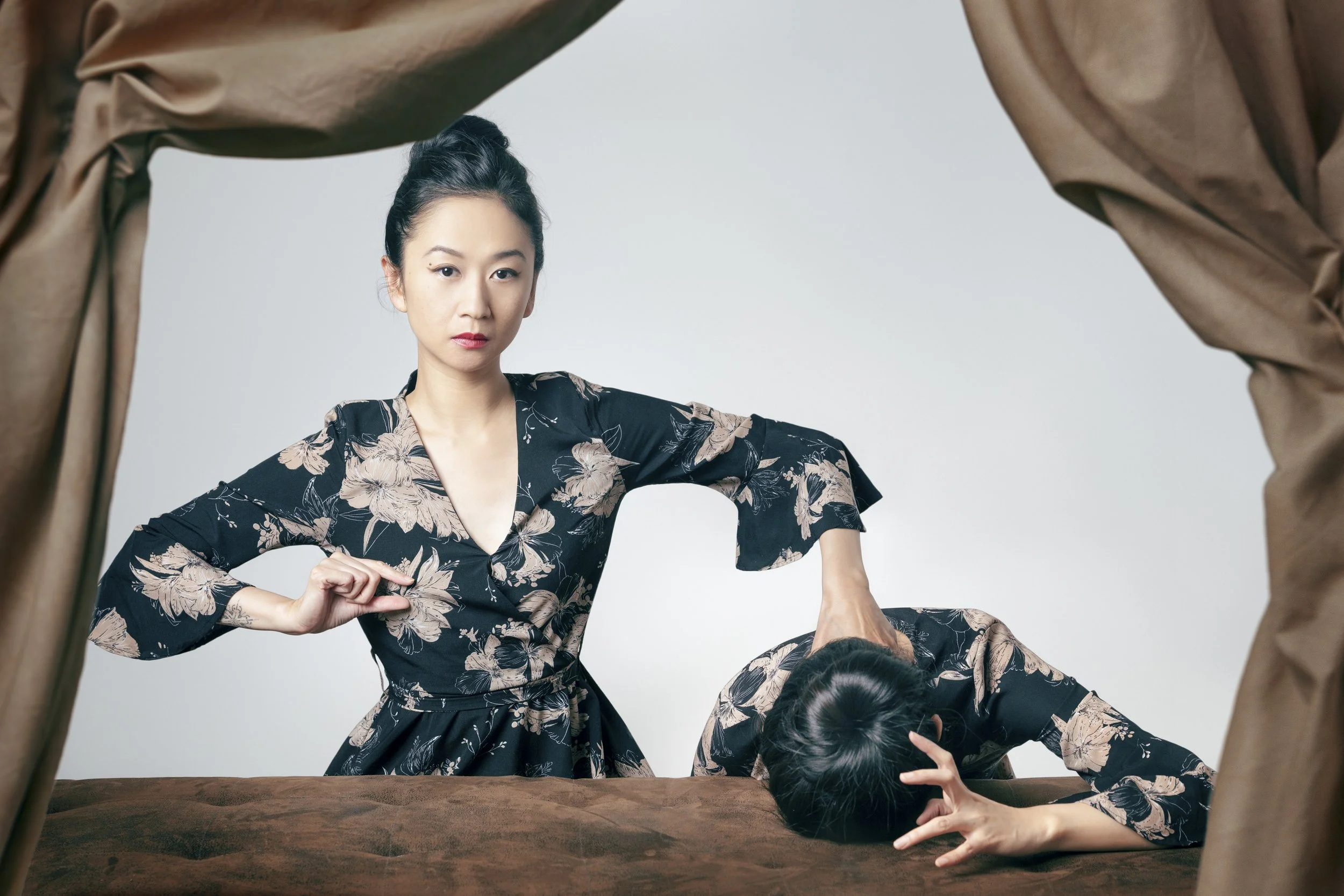 Sisters (2019)
Loosely inspired by the portrait of Gabrielle d'Estrées and one of her sisters by unknown artist.