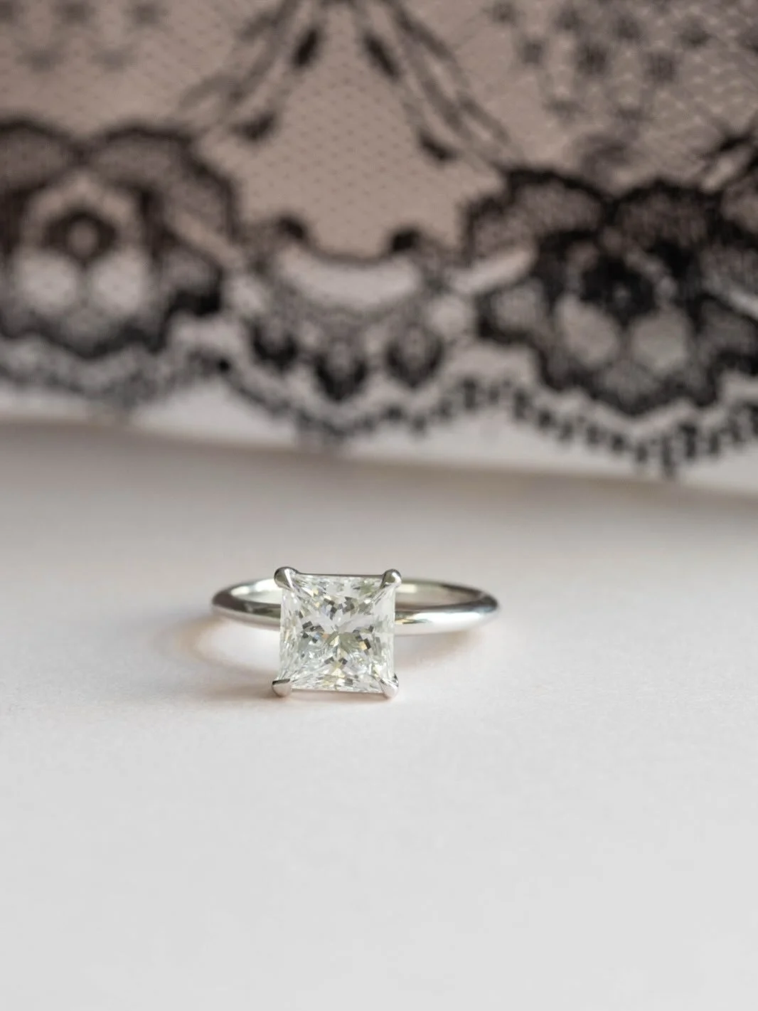 If you ever wanted to know what a princess cut looks like on its side, keep swiping ✨

2.7 🥕 upgrade for my sis 😏 &bull; 14k white gold &bull; solitaire 

[princess cut looks, princess diamond ring, princess diamond, princess engagement ring]