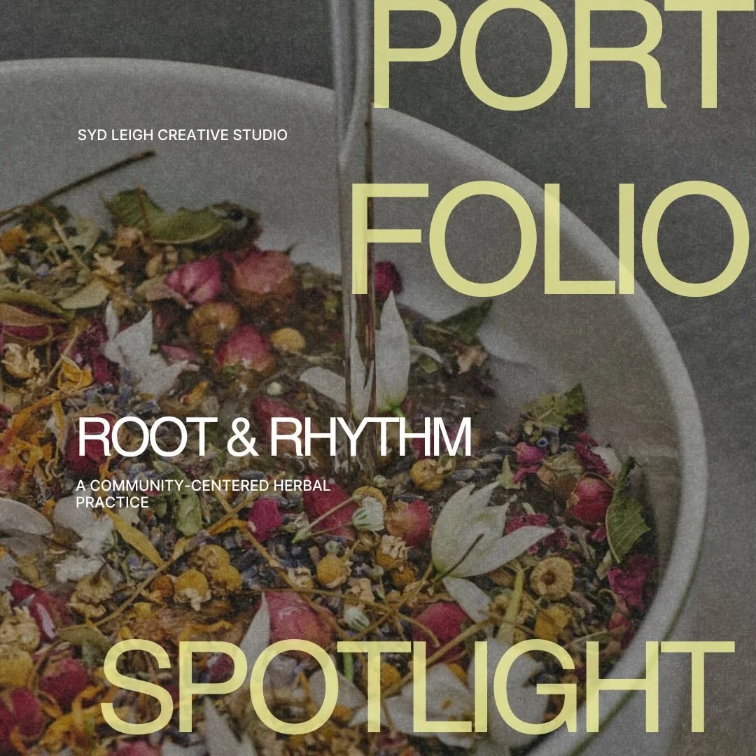 Highlighting some of my portfolio! Branding for a herbal business concept. Earthy, gentle, community-focused and designed with intention 🌿