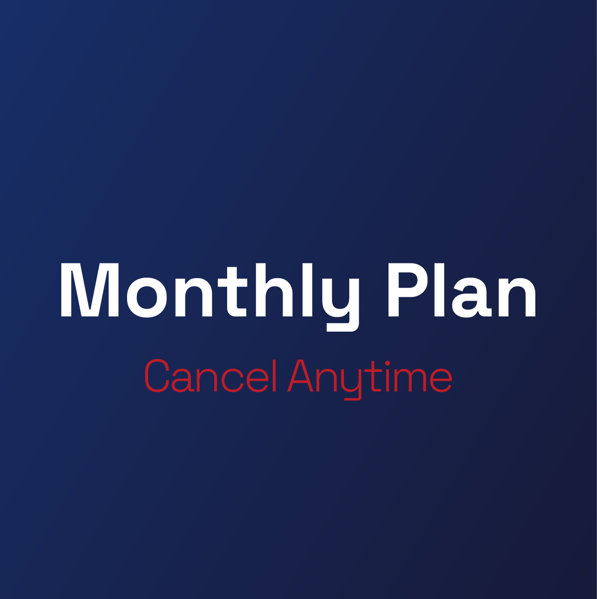 Monthly Plan