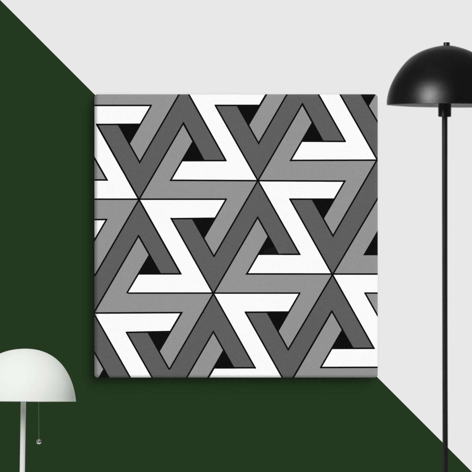 Penrose Triangles - Canvas Print