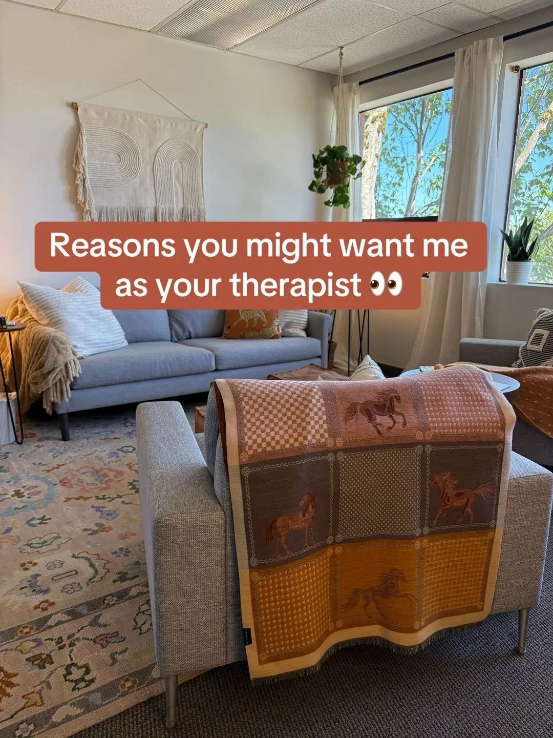 The fit is everything!! #therapist #therapy #mentalhealth #therapyoffice