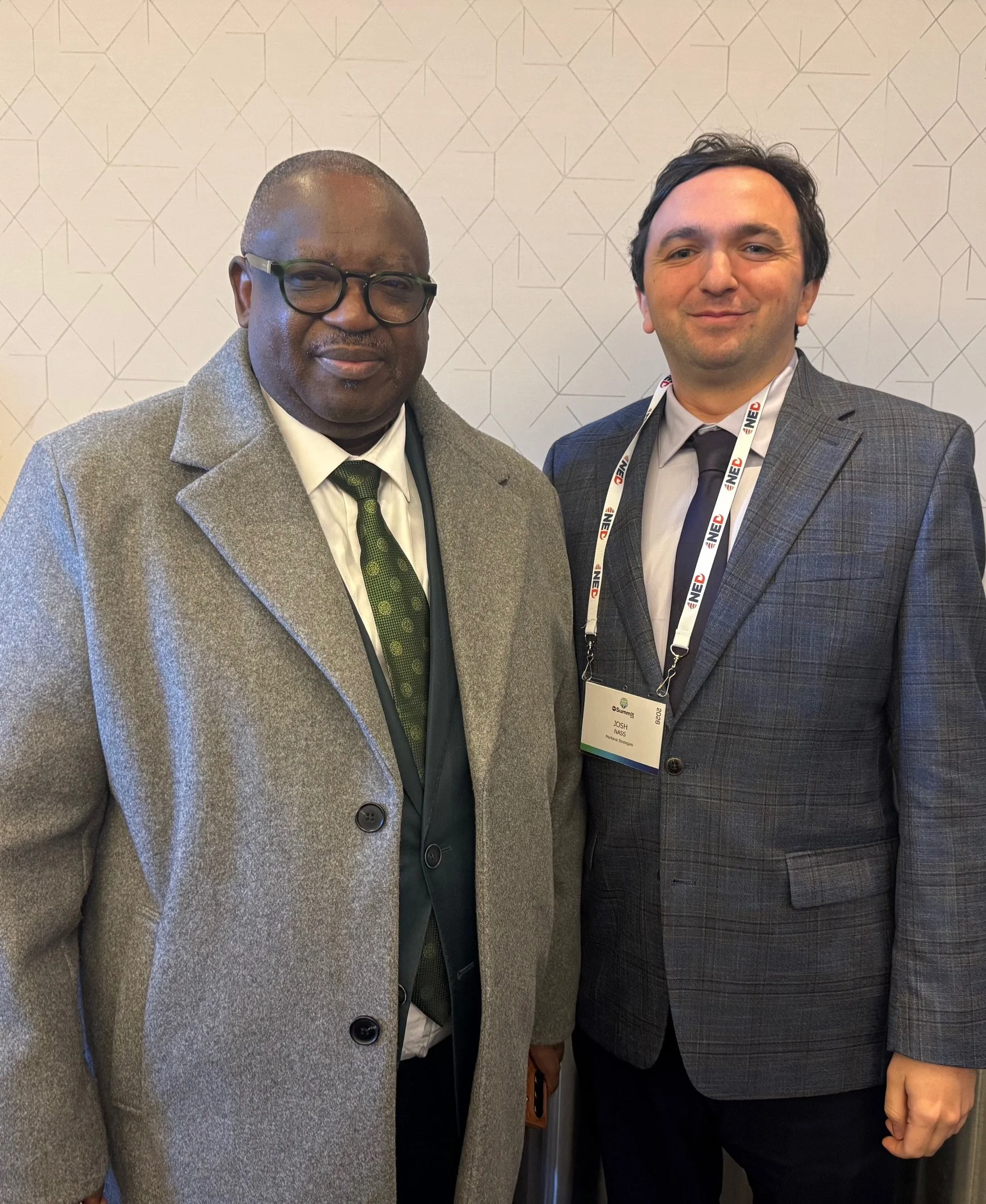 Meeting with Governor Caleb Mutfwang of Nigeria, about the need to protect the dignity and security of Christians.