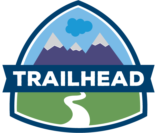 Salesforce Trailhead Logo. Clicking on it will direct visitor to Thinh's Salesforce Trailhead profile.