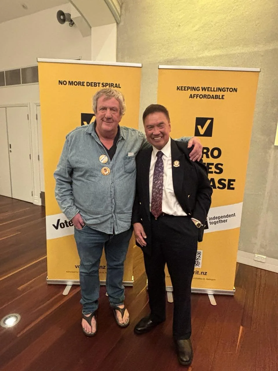 Milan with Wellington Mayoral Candidate - June 2025