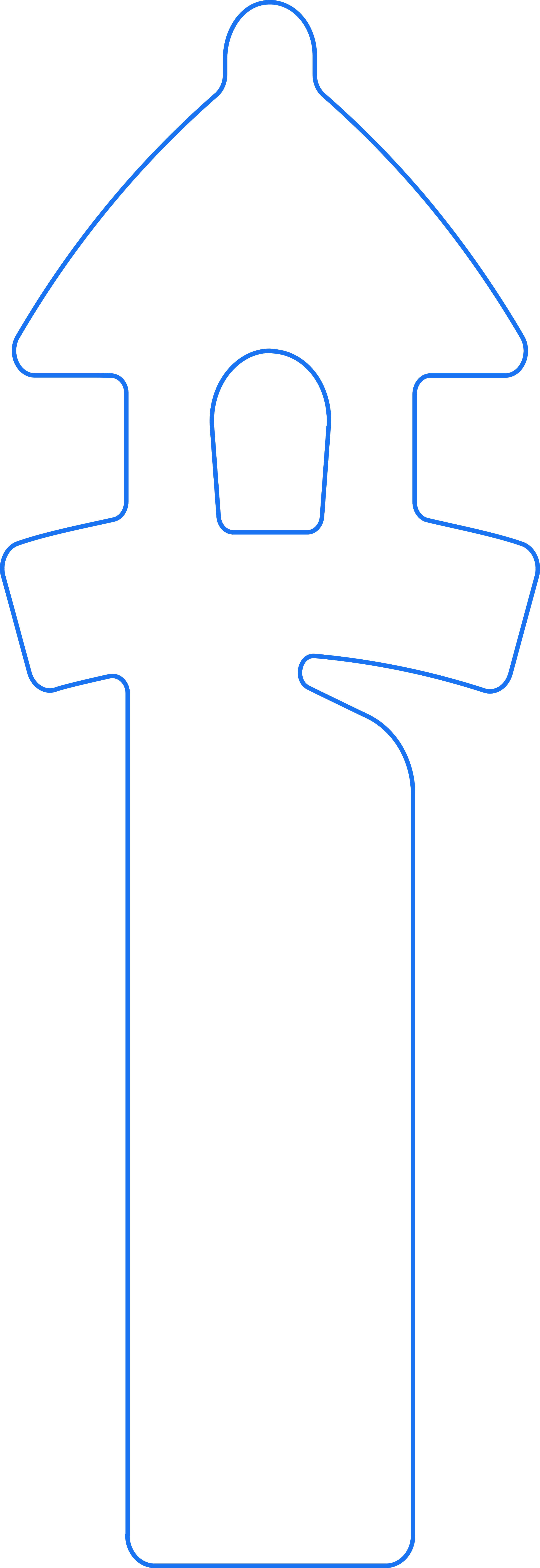 Outline of lighthouse supergraphic.