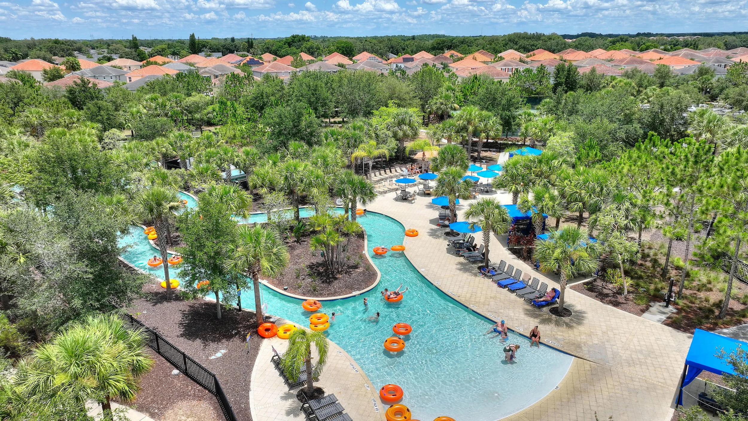 Relaxing Lazy River Aerial