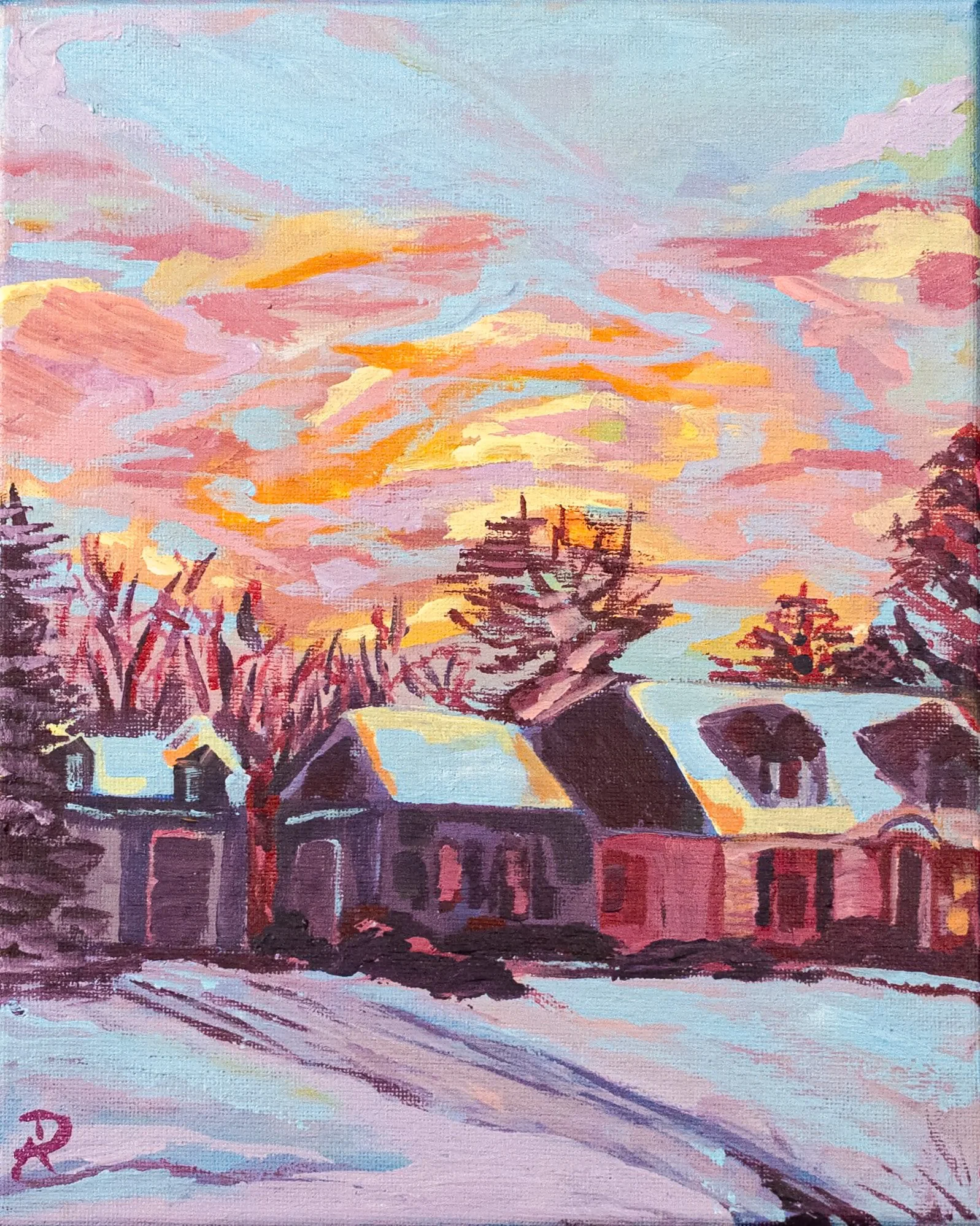 A Lavender Sunset Print