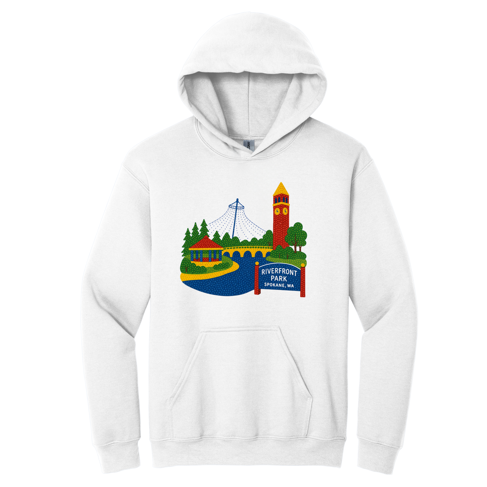 Edit Riverfront Park | Spokane, Washington Hoodie